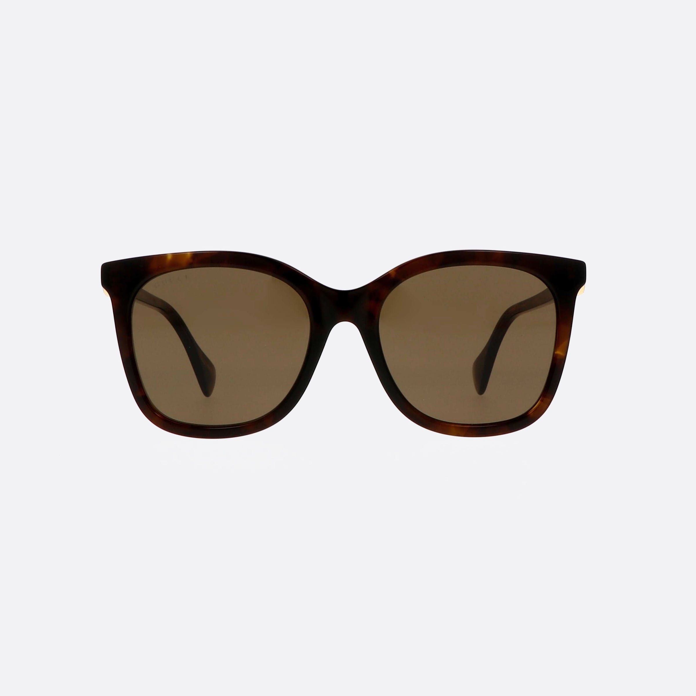 Gucci 55mm Havana Cat Eye Woman Sunglasses - Side View