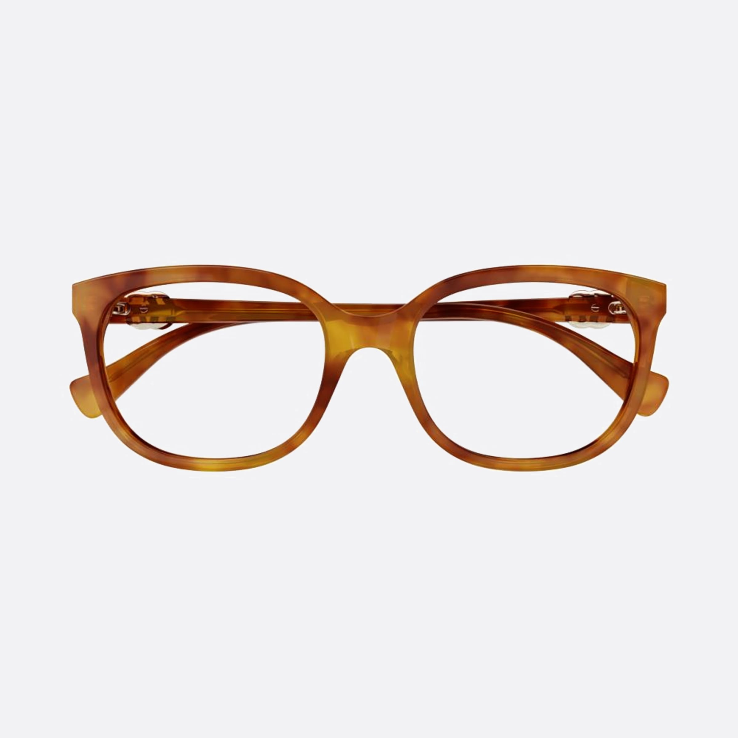 Gucci 54mm Vfr Havana Geometric Woman Eyeglasses - Main View