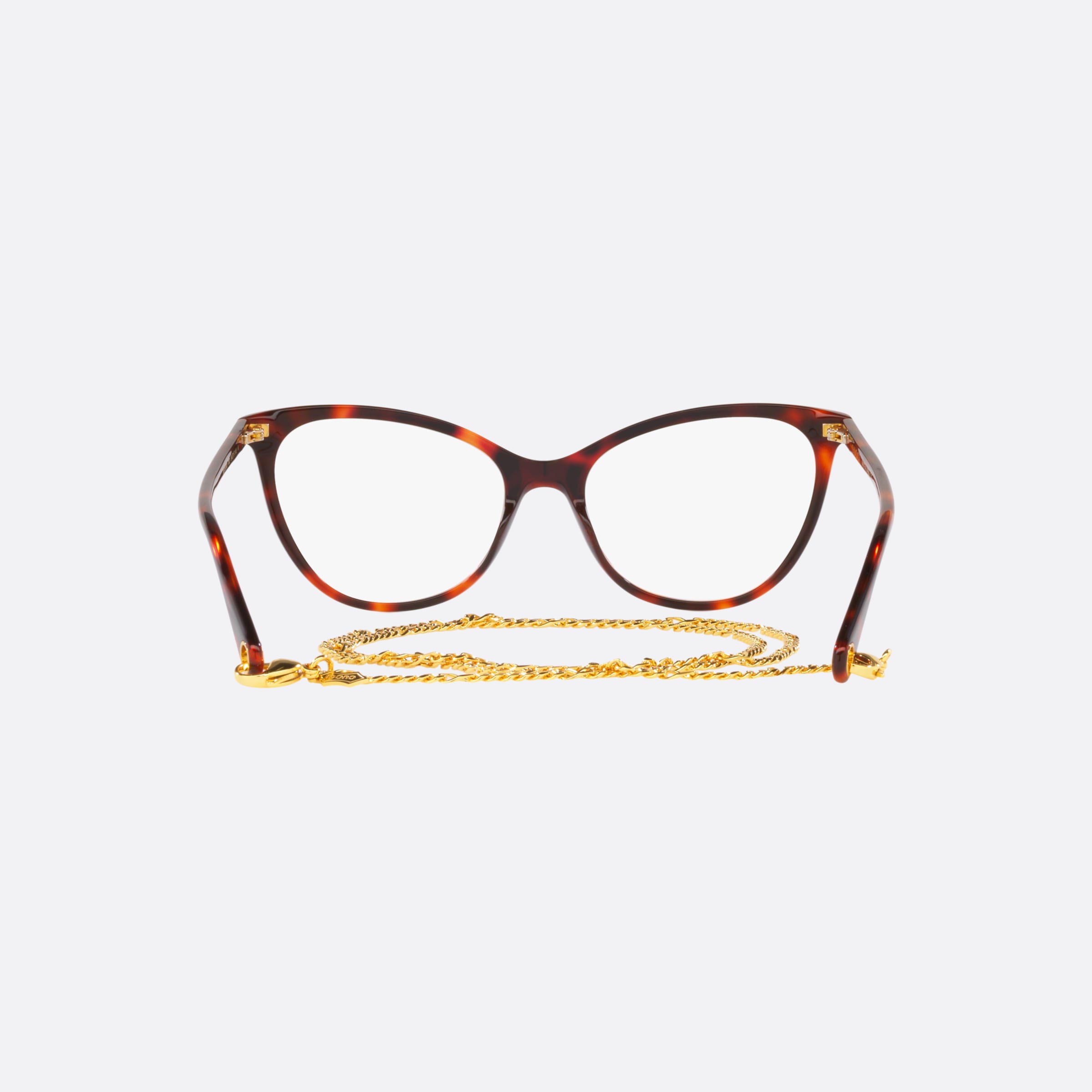 Gucci 54mm Havana Cat Eye Women Eyeglasses - Side View