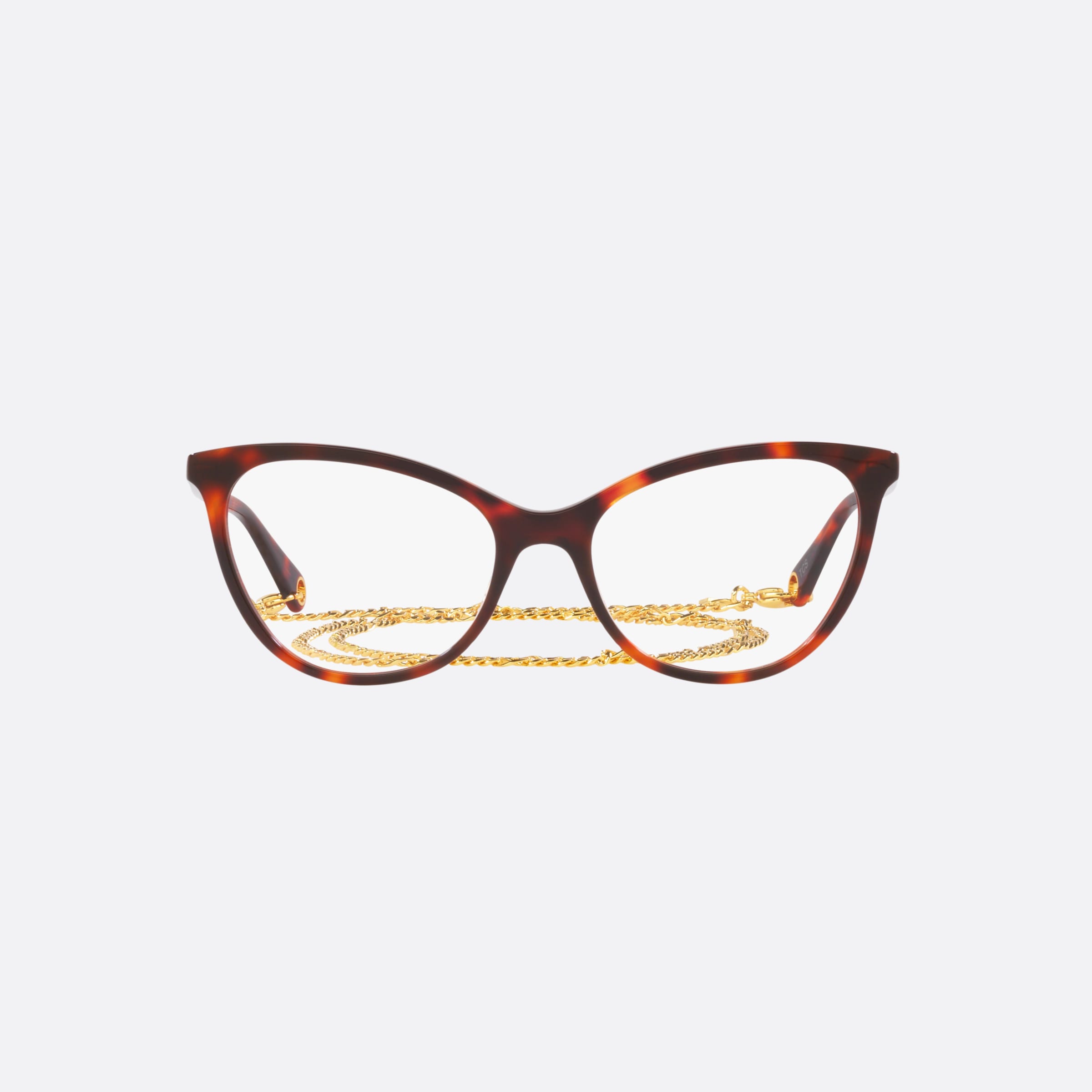 Gucci 54mm Havana Cat Eye Women Eyeglasses - Lifestyle Shot