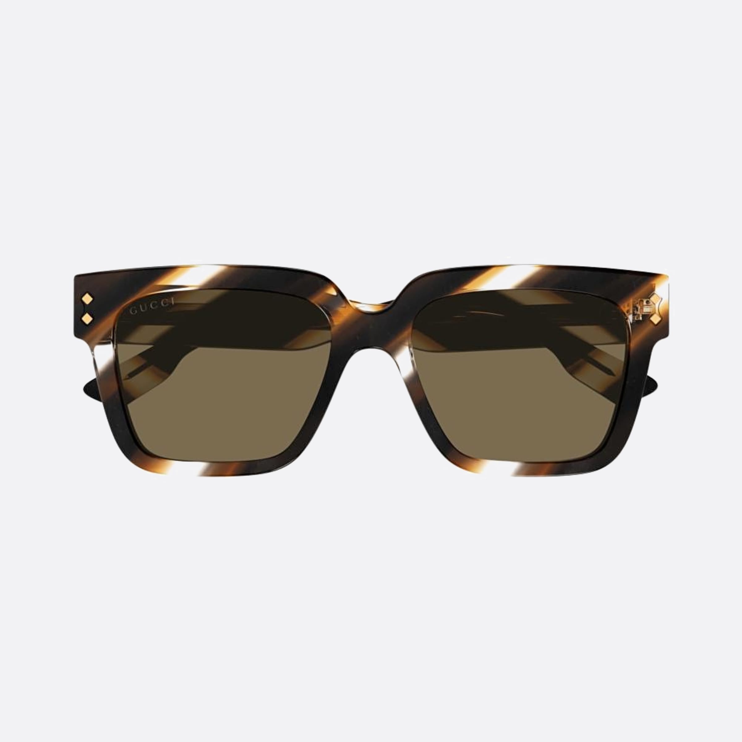 Gucci 54mm Try Brown Squared Man Sunglasses - Main View