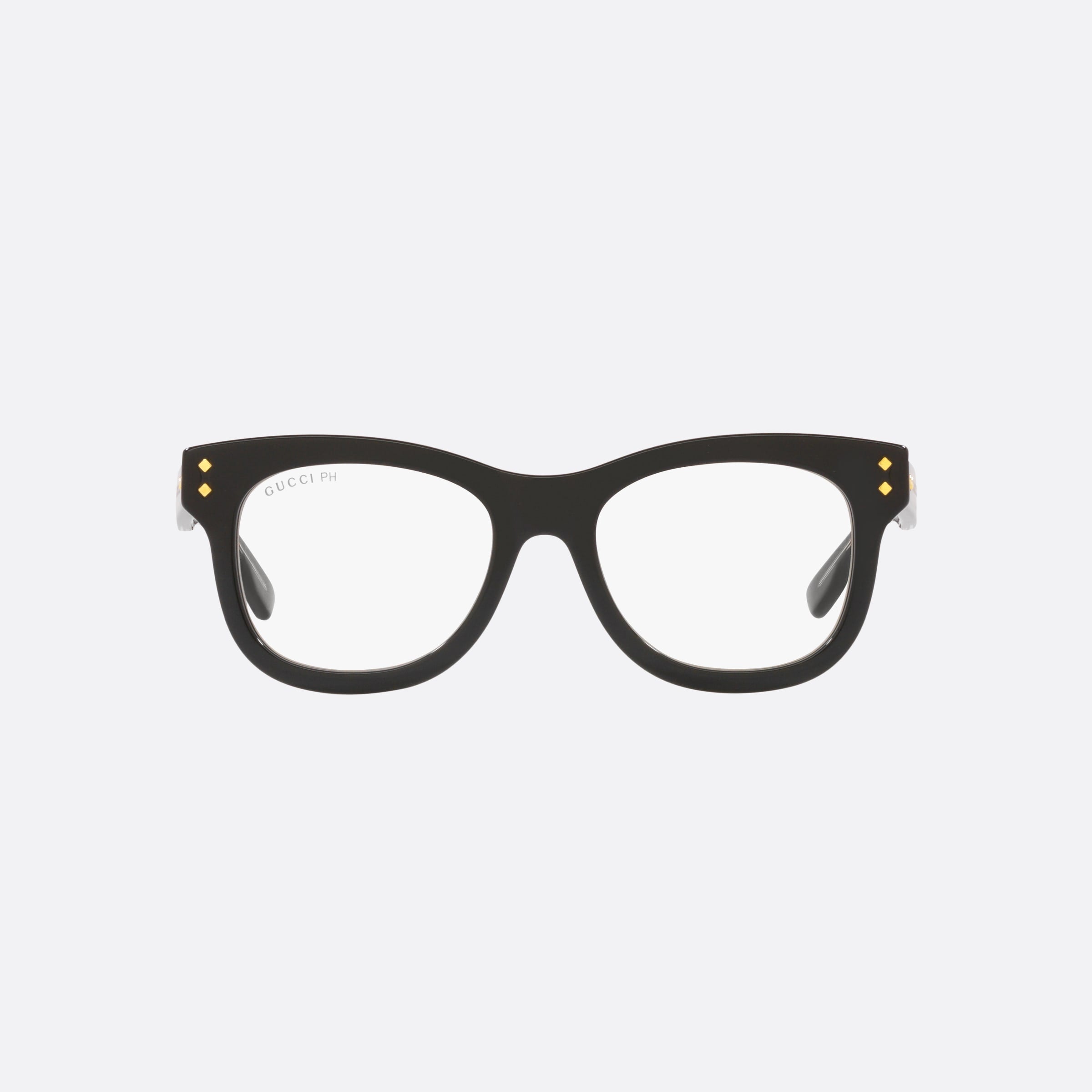Gucci 51mm Snm Black Rectangle Photochromic Woman Sunglasses - Side View