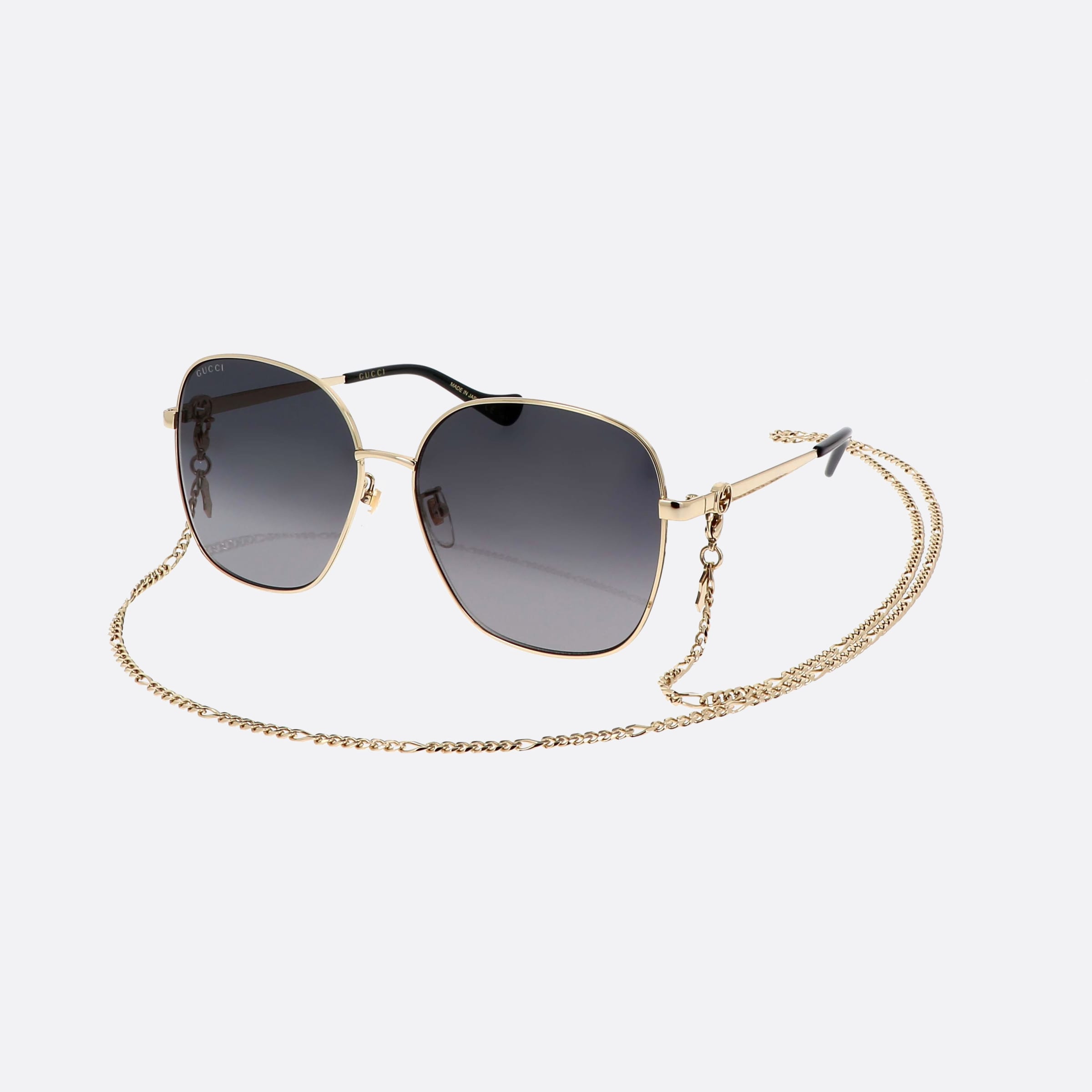 Gucci 61mm Gg1089sa Gold Square Woman Sunglasses - Main View