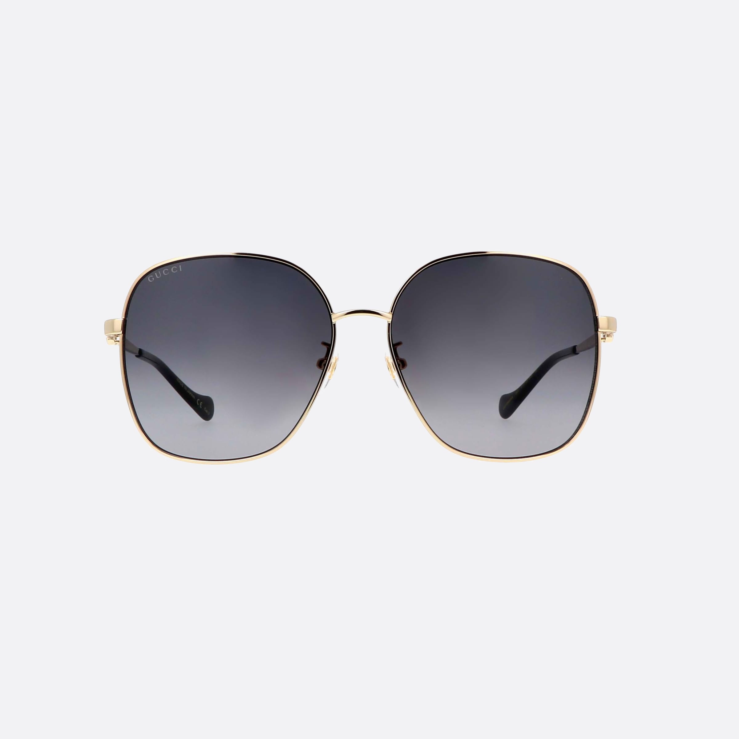Gucci 61mm Gg1089sa Gold Square Woman Sunglasses - Side View