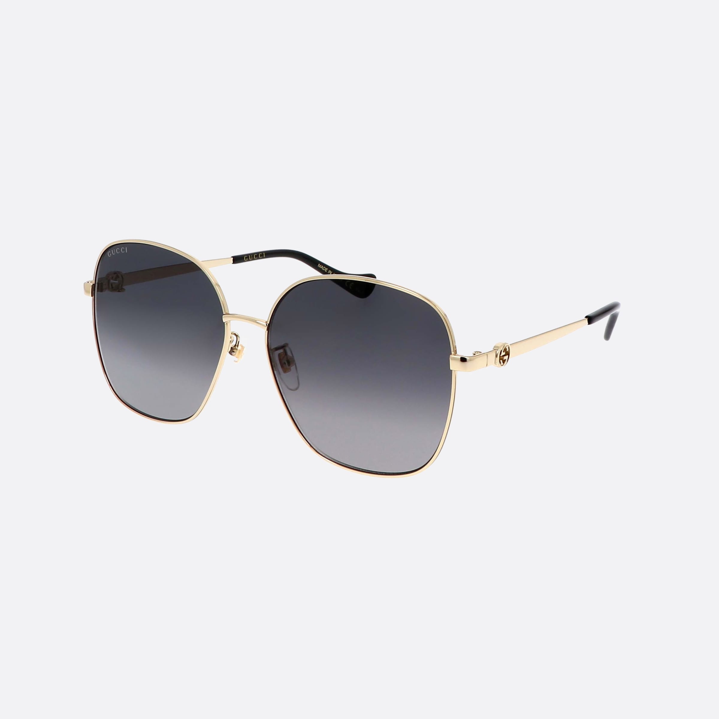 Gucci 61mm Gg1089sa Gold Square Woman Sunglasses - Detail View