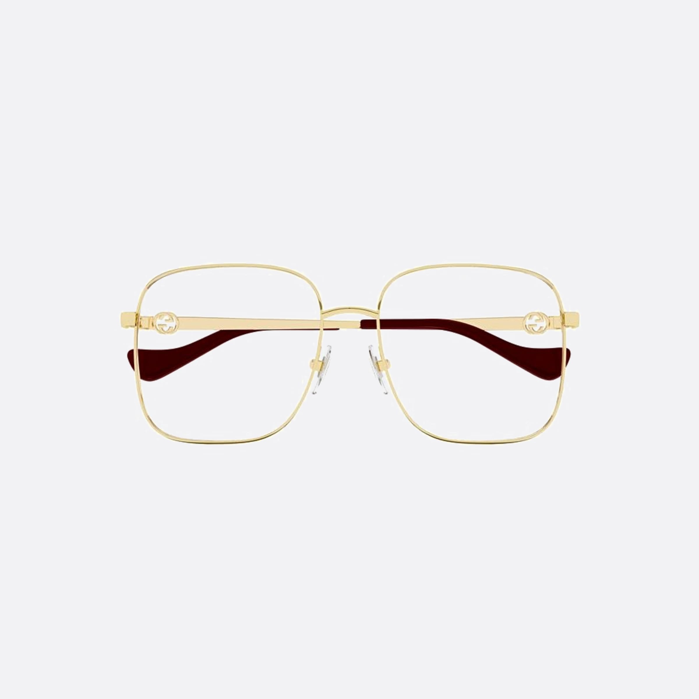 Gucci 56mm Gg1092oa Gold Visor Women Eyeglasses - Main View