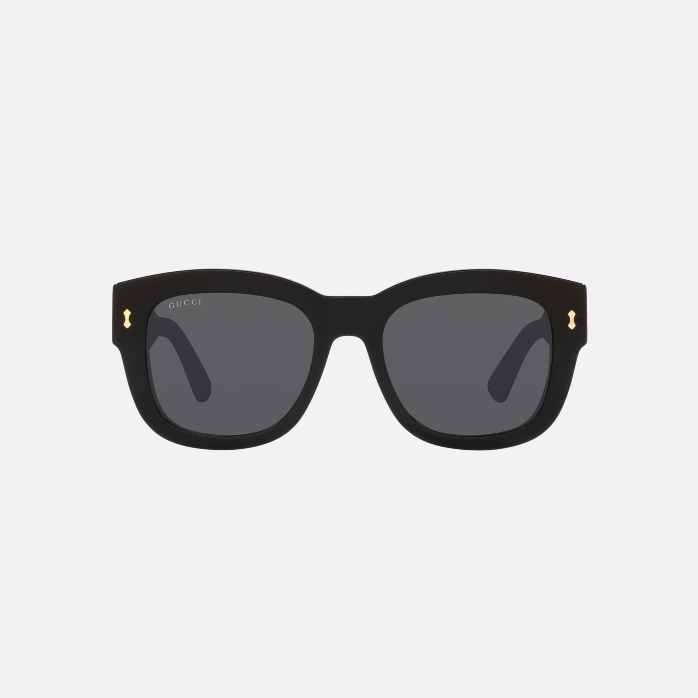 Gucci 53mm Black Rectangular Man Sunglasses - Lifestyle Shot
