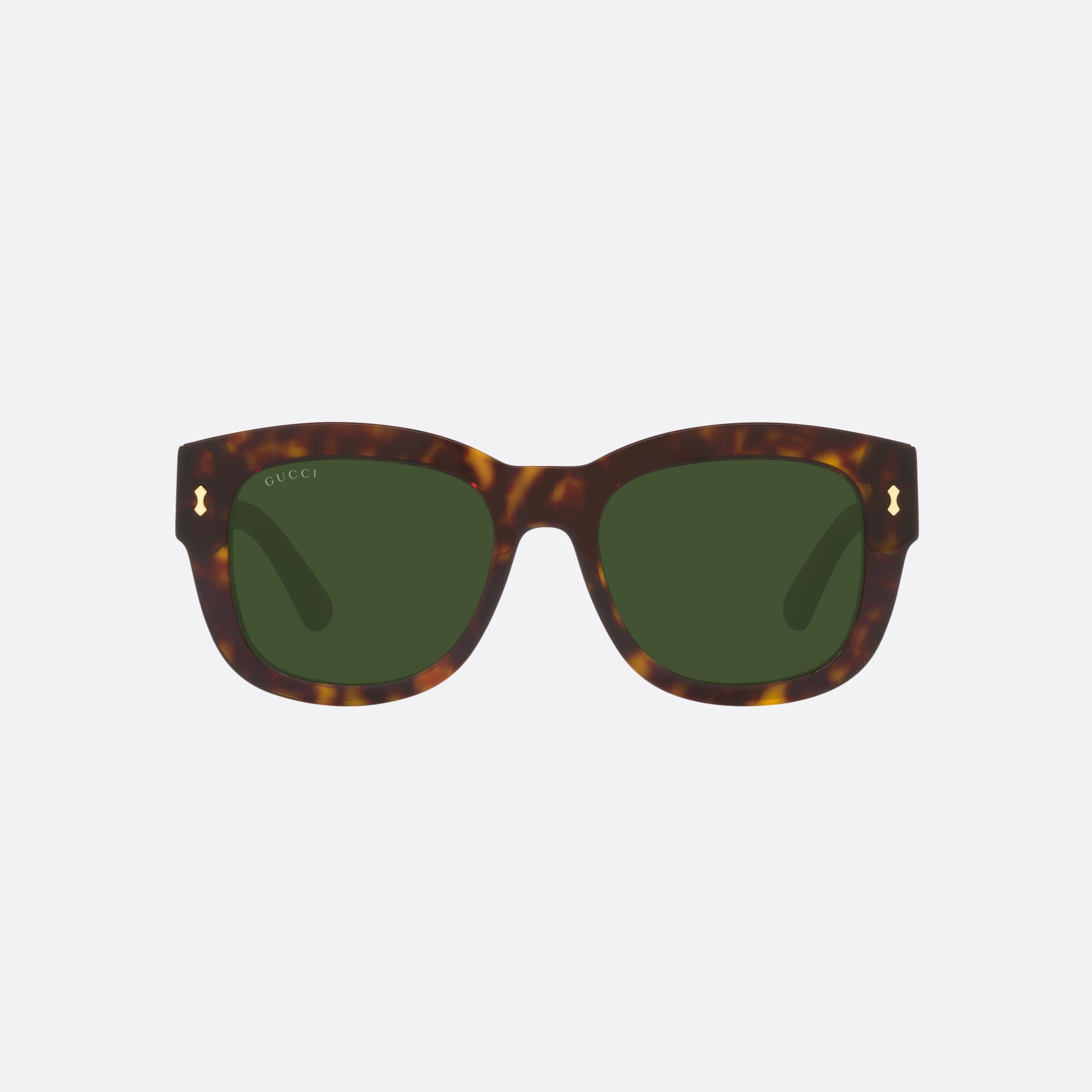 Gucci 53mm Brown Rectangle Man Sunglasses - Side View