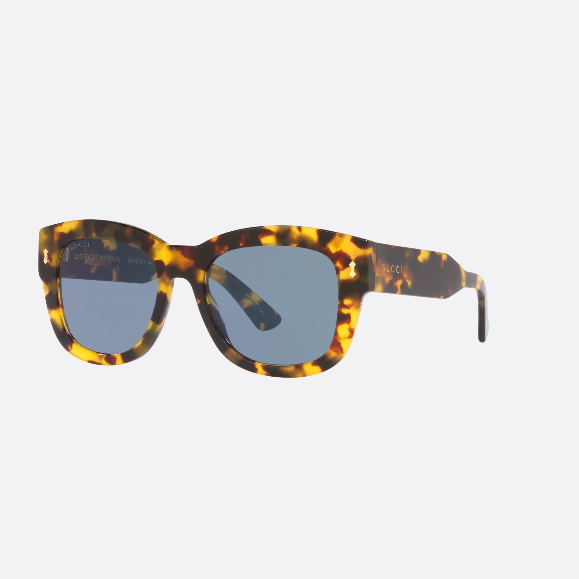 Gucci 53mm Brown Rectangle Men Sunglasses - Main View