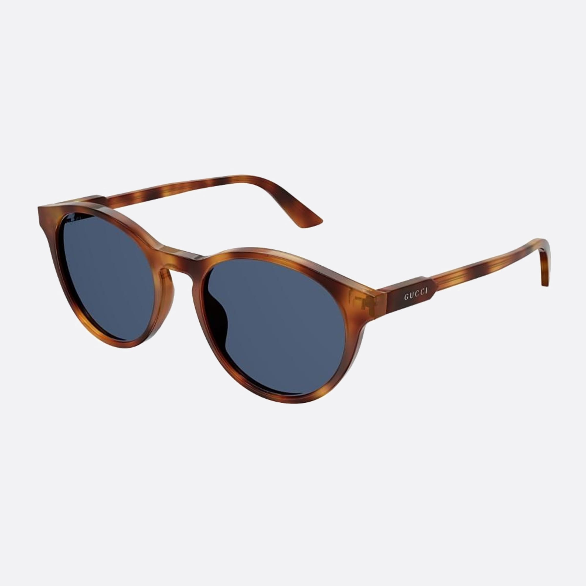 Gucci 52mm Sdp Havana Round Men Sunglasses - Side View