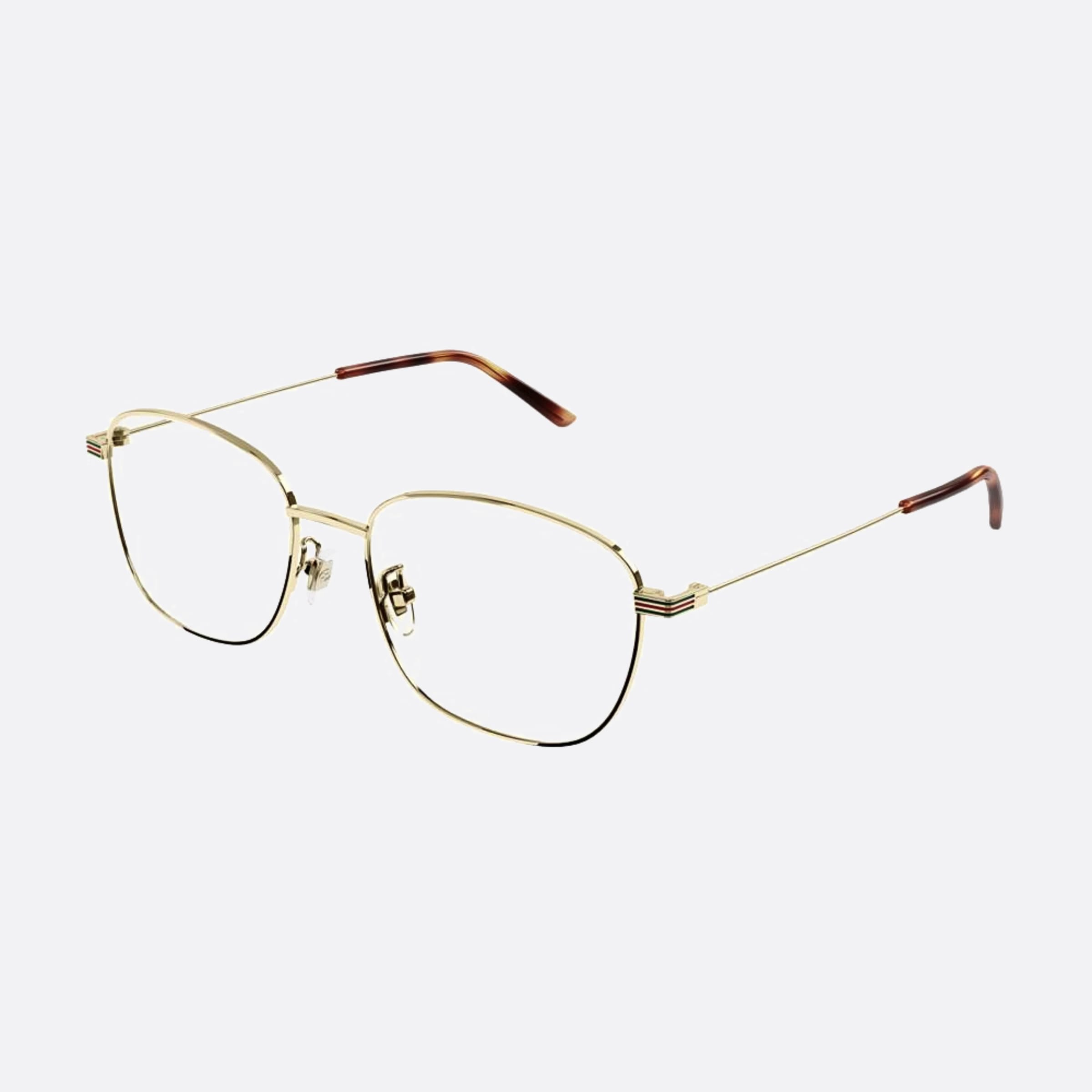 Gucci 55mm Hvn Havana Squared Man Eyeglasses - Side View