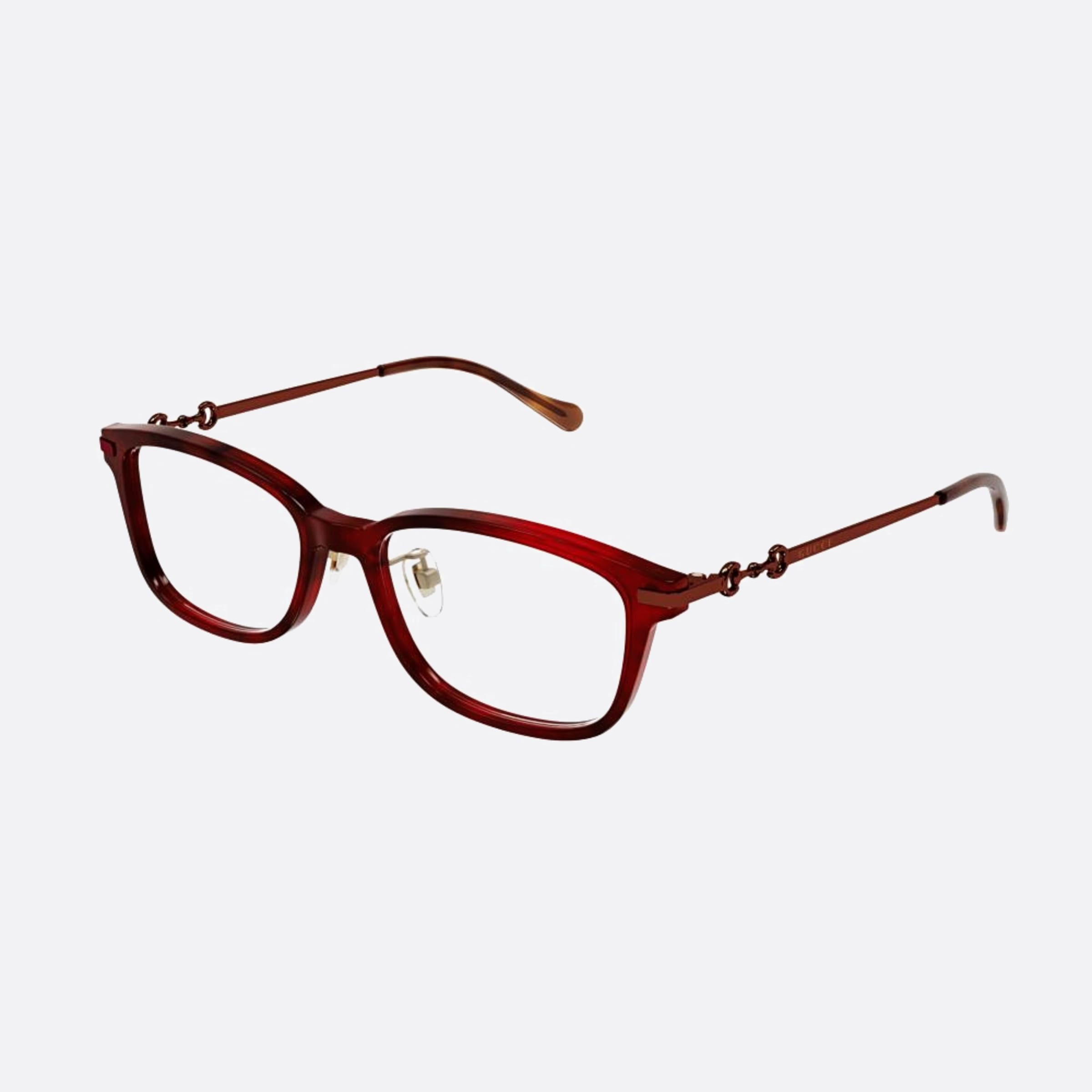 Gucci 52mm Gg1129oj Hvb Havana Geometric Women Eyeglasses - Side View