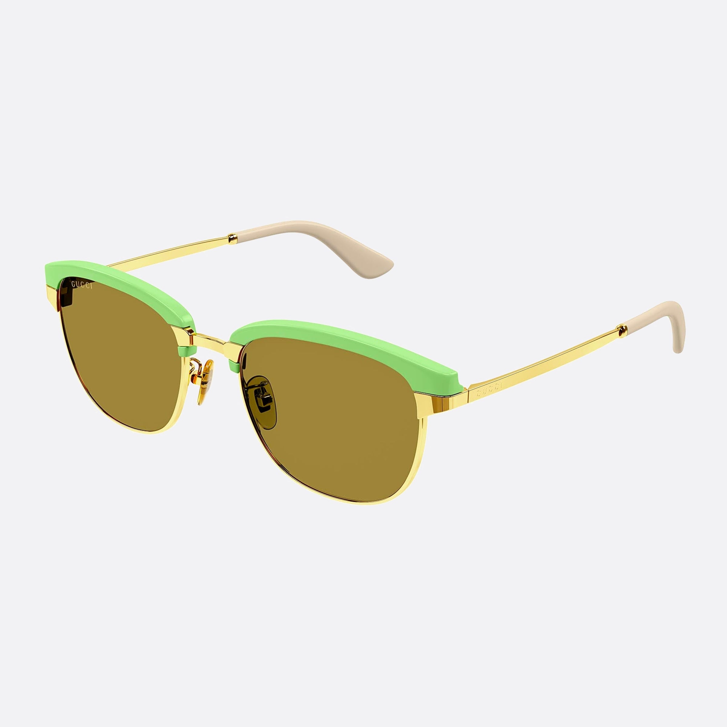 Gucci 53mm Sew Black Geometric Men Sunglasses - Lifestyle Shot