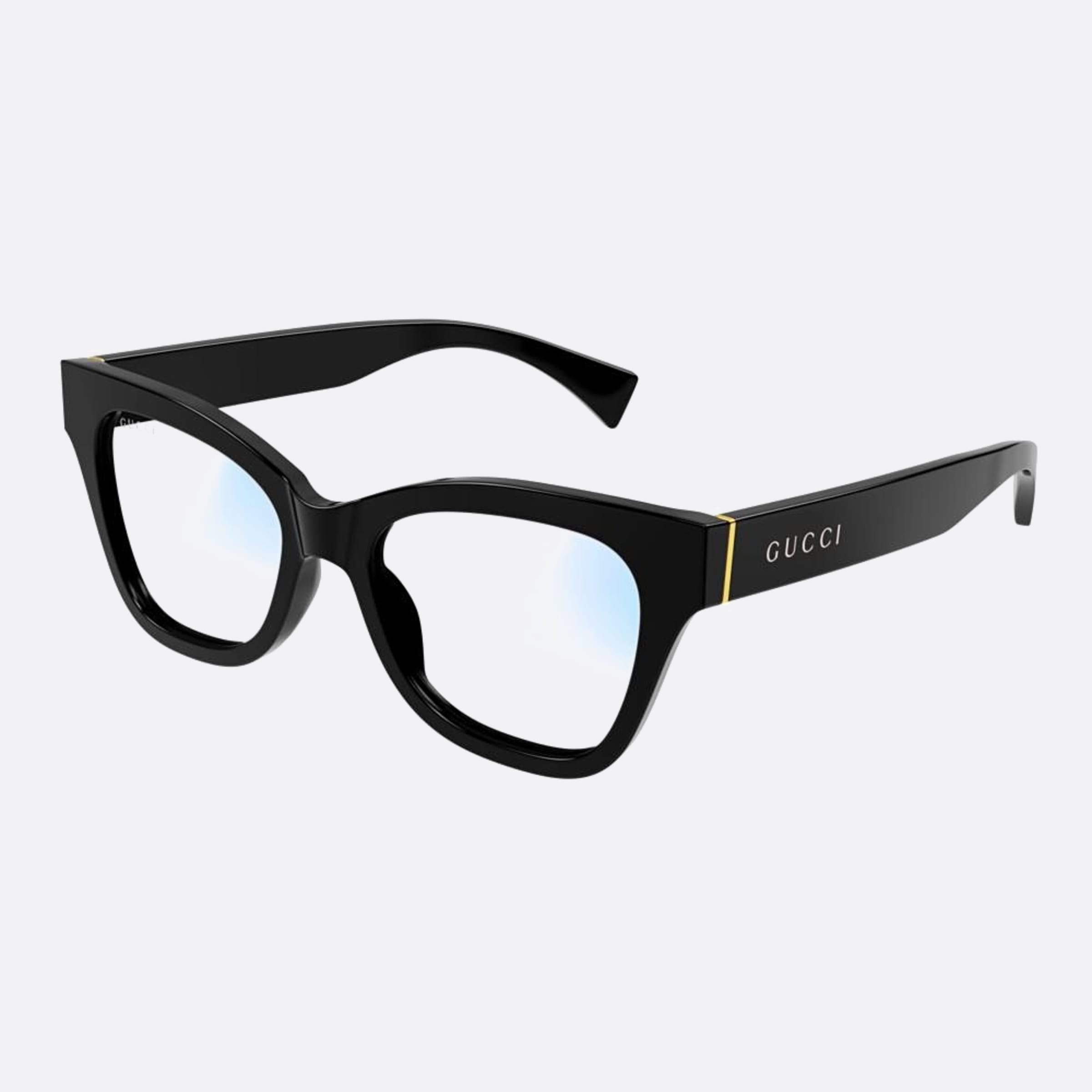 Gucci 52mm Black Cat Eye Photochromic Women Sunglasses - Side View