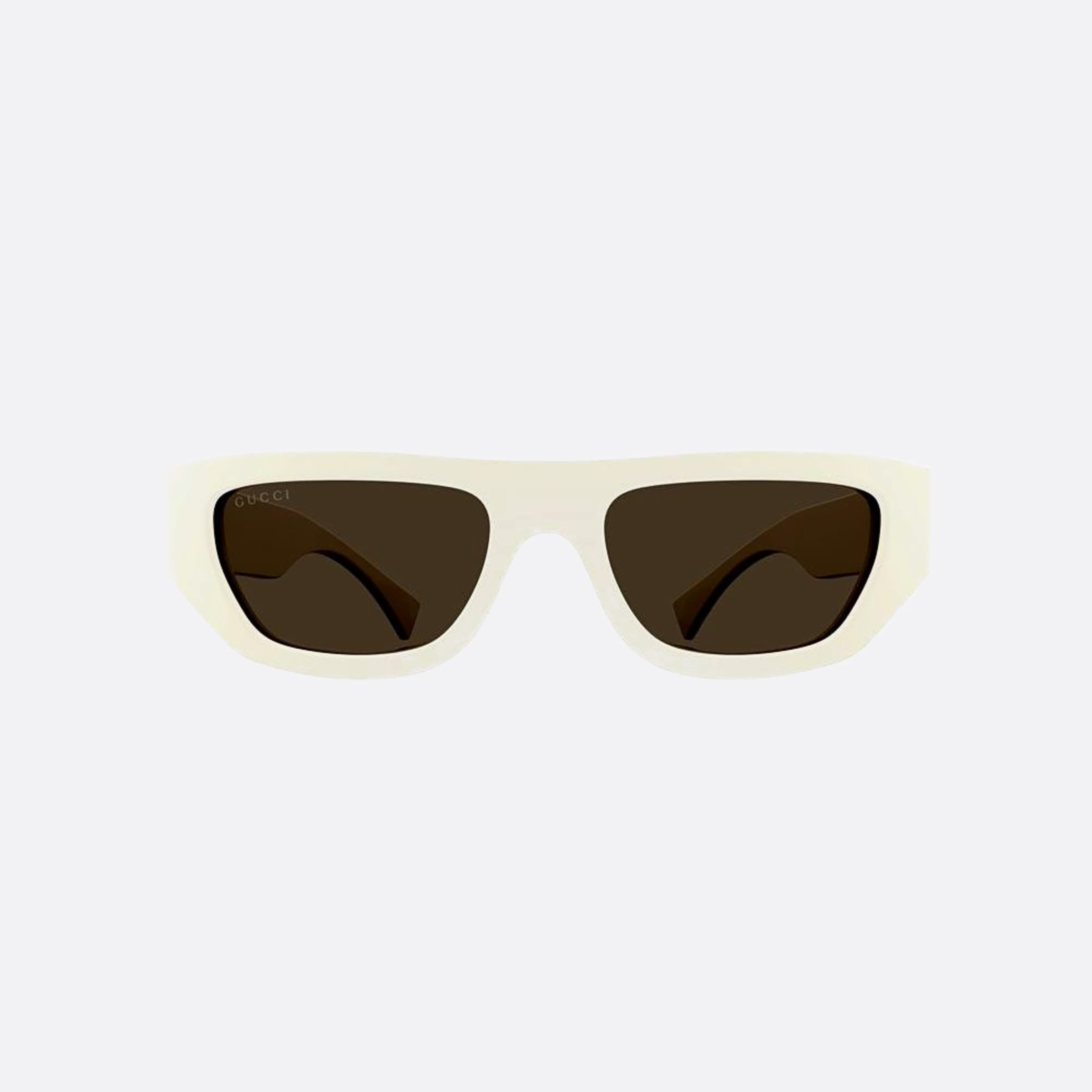 Gucci 53mm Hkl White Geometric Men Sunglasses - Main View