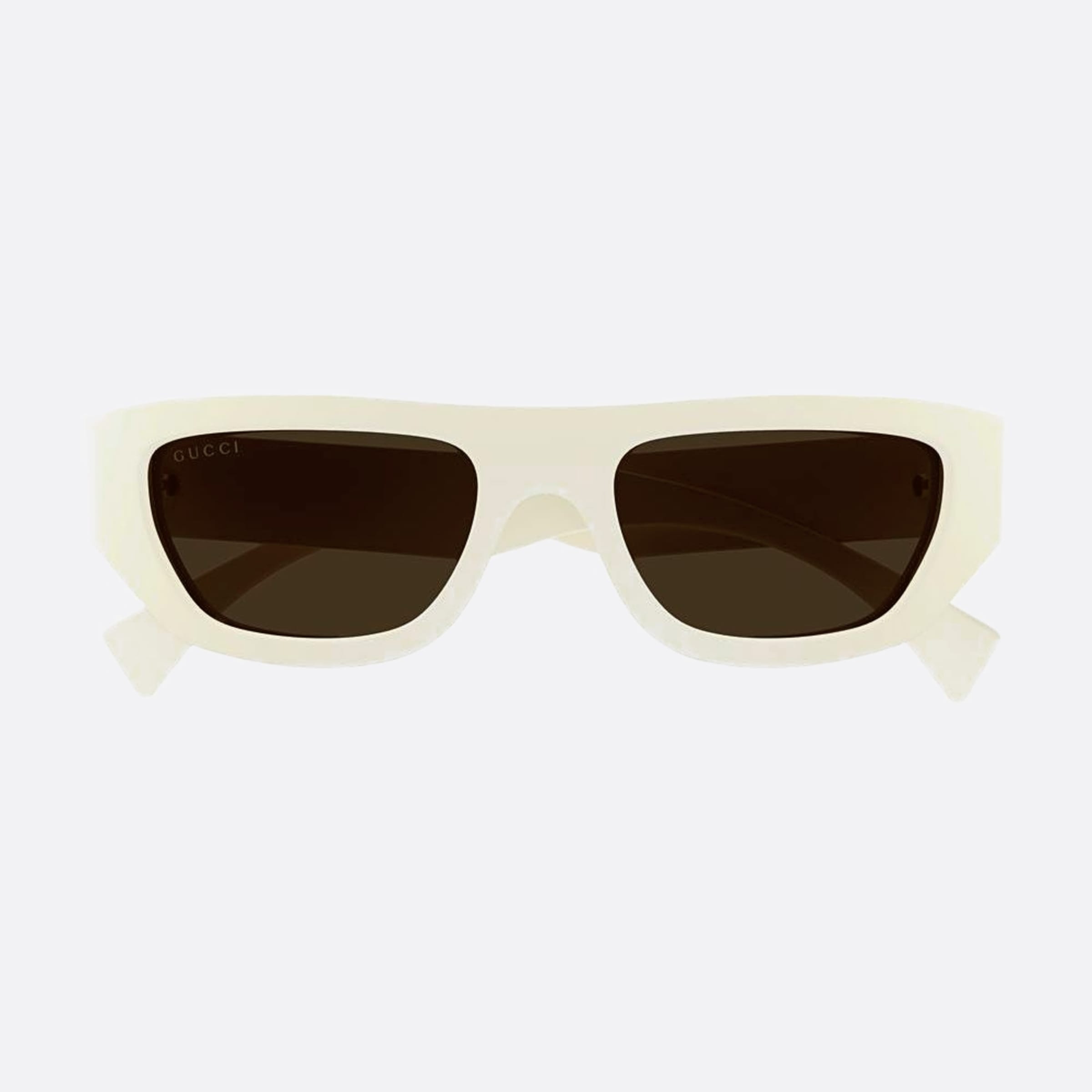 Gucci 53mm Hkl White Geometric Men Sunglasses - Detail View