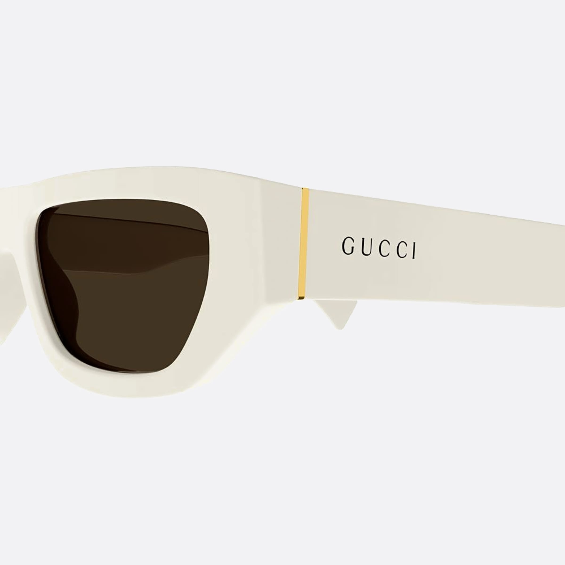 Gucci 53mm Hkl White Geometric Men Sunglasses - Lifestyle Shot