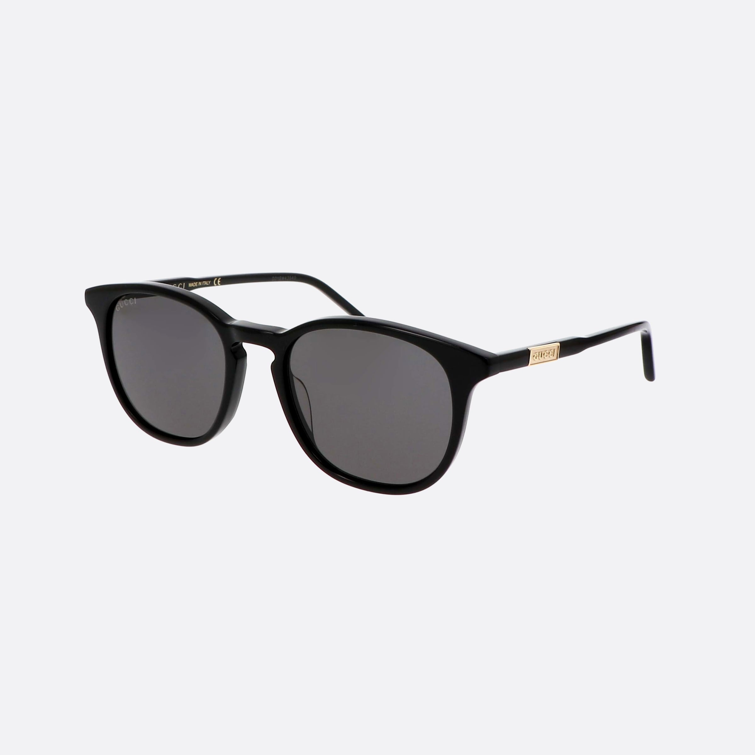 Gucci 50mm Black Oval Men Sunglasses - Main View