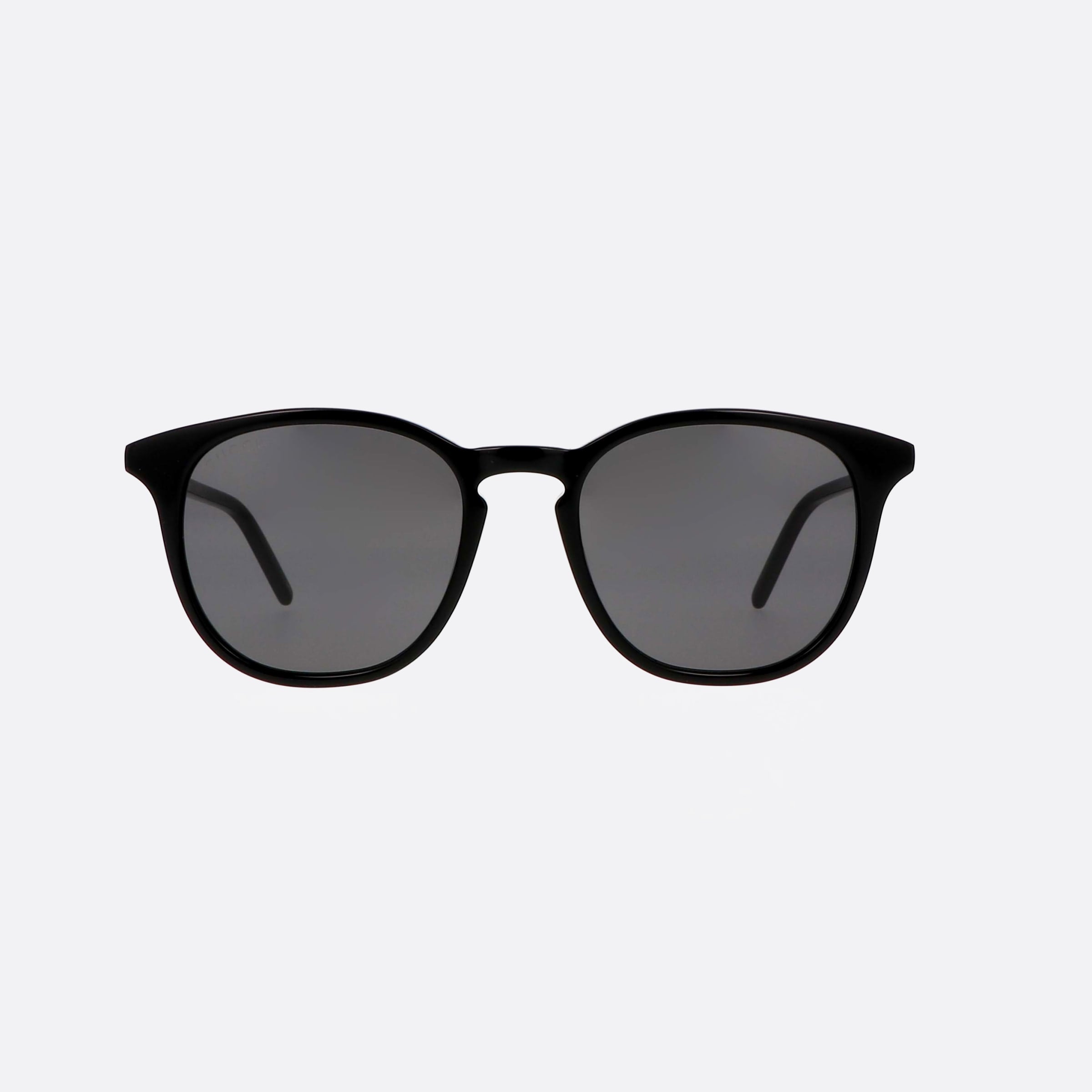 Gucci 50mm Black Oval Men Sunglasses - Side View