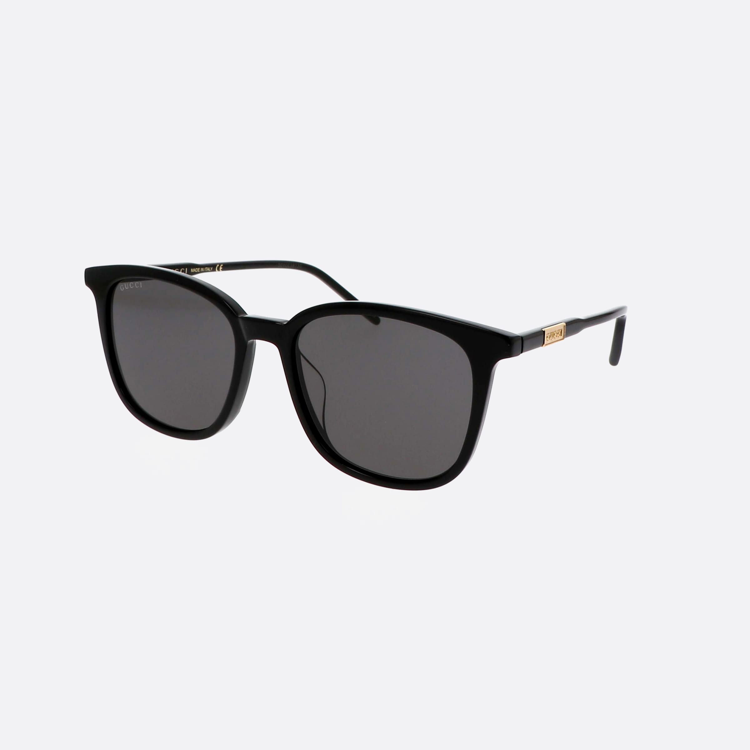 Gucci 55mm Gg1158sk Black Oval Man Sunglasses - Main View
