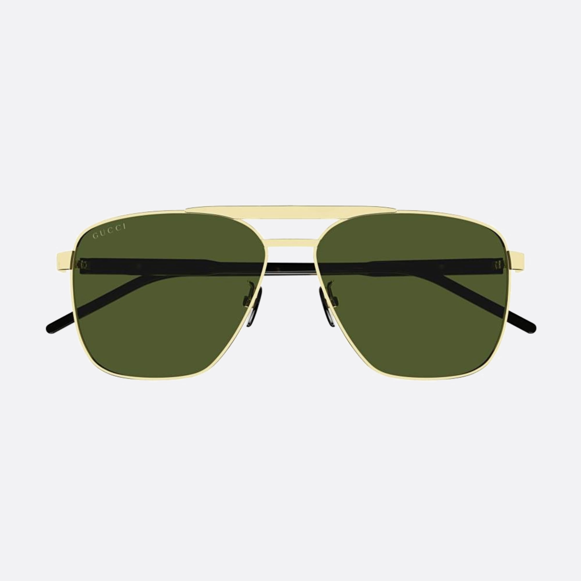 Gucci 58mm Qer Gold Geometric Men Sunglasses - Main View
