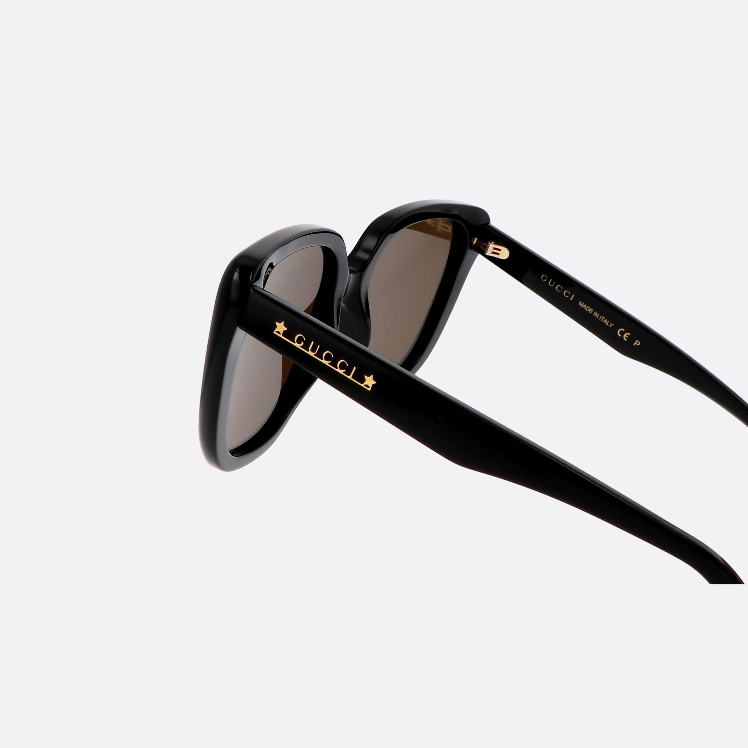 Gucci 54mm Ghy Black Squared Polarized Woman Sunglasses - Lifestyle Shot