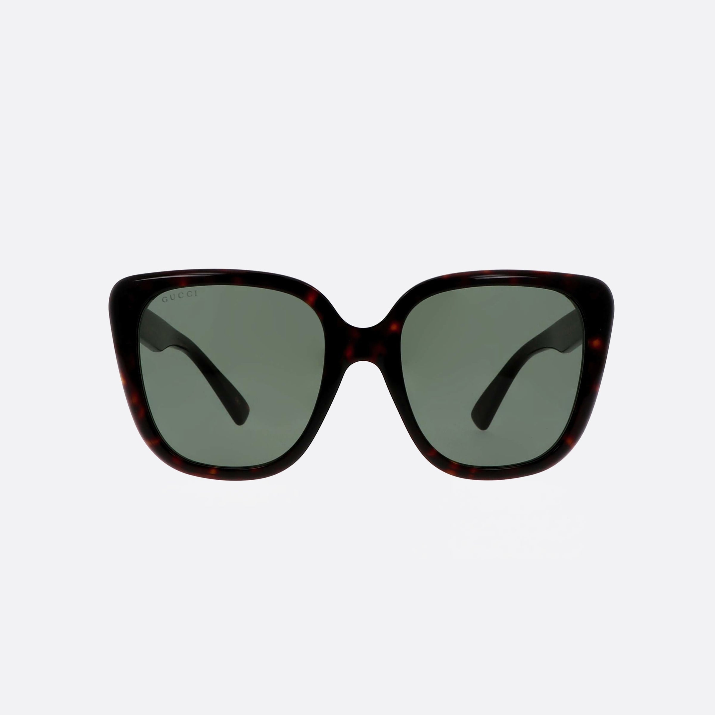 Gucci 54mm Tortoise Cat Eyes Unisex Sunglasses - Side View