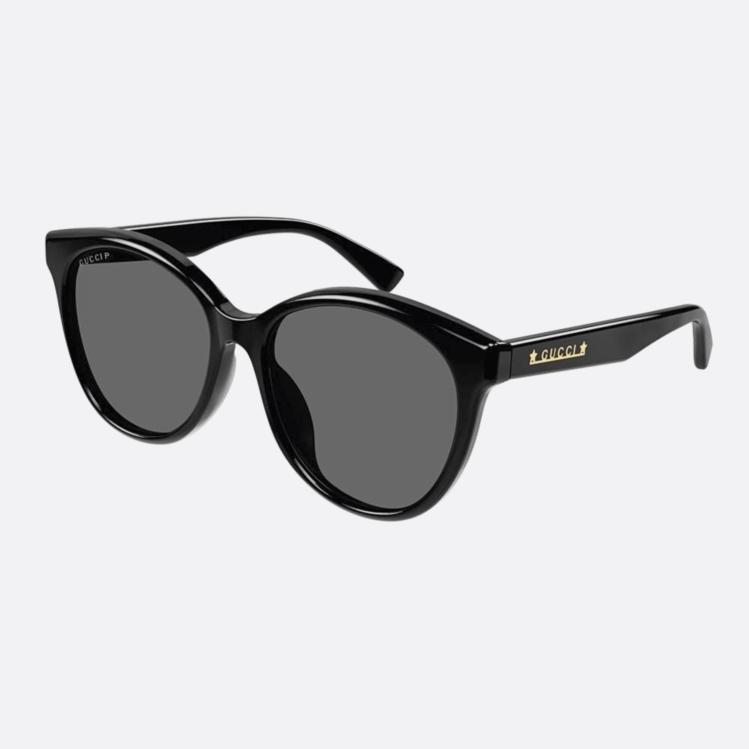 Gucci 57mm Gg1171sk Black Butterfly Polarized Woman Sunglasses - Side View