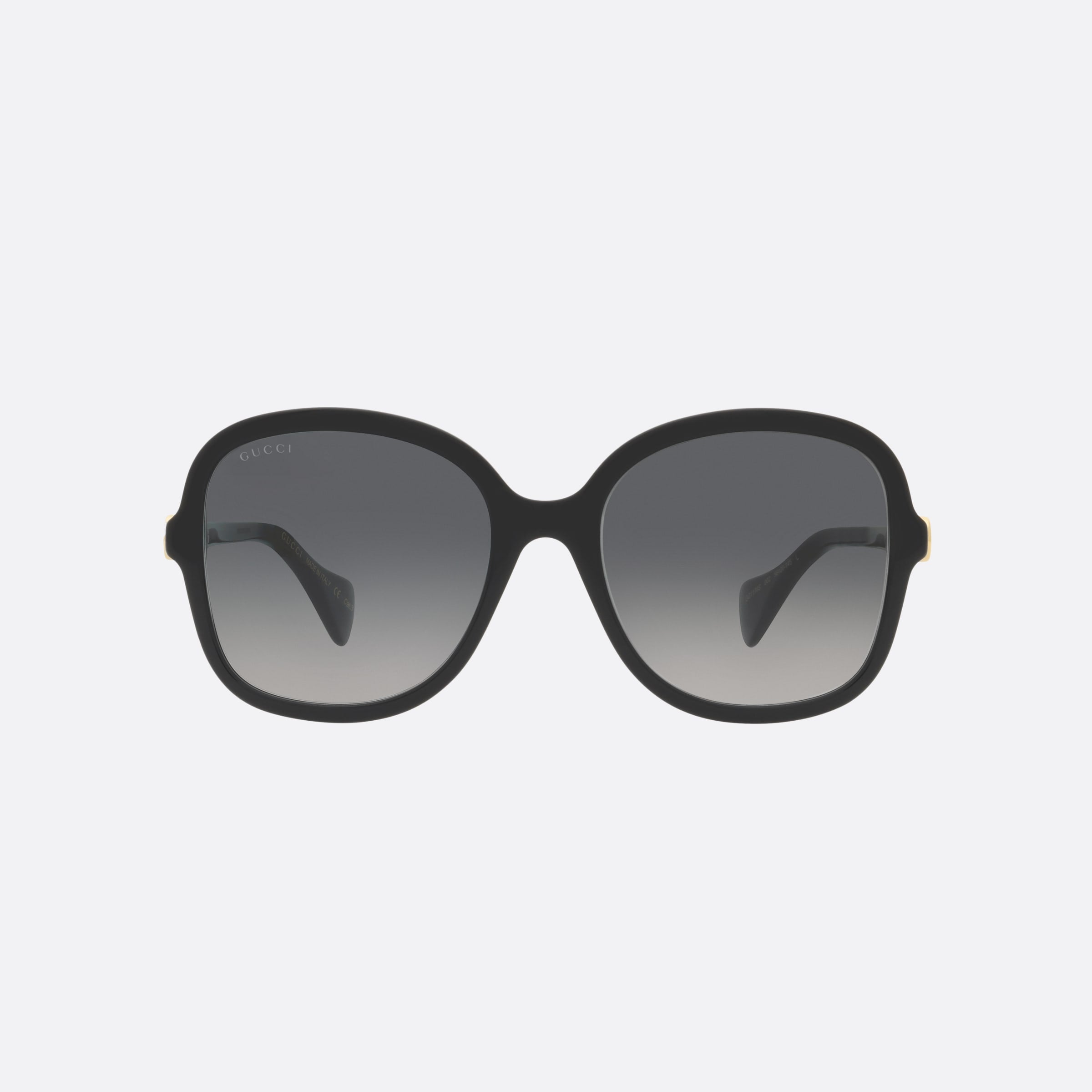 Gucci 56mm Black Butterfly Woman Sunglasses - Side View