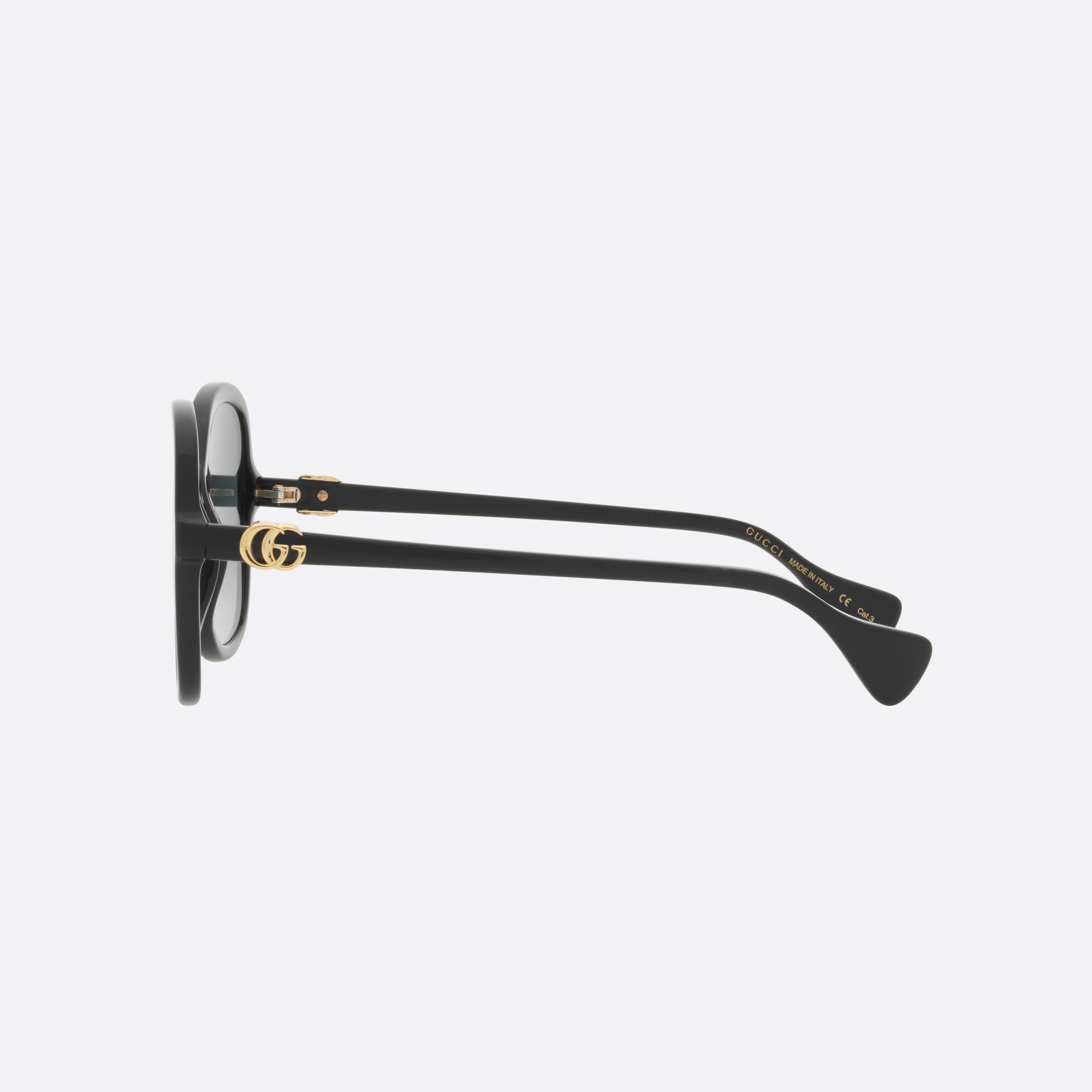 Gucci 56mm Black Butterfly Woman Sunglasses - Detail View