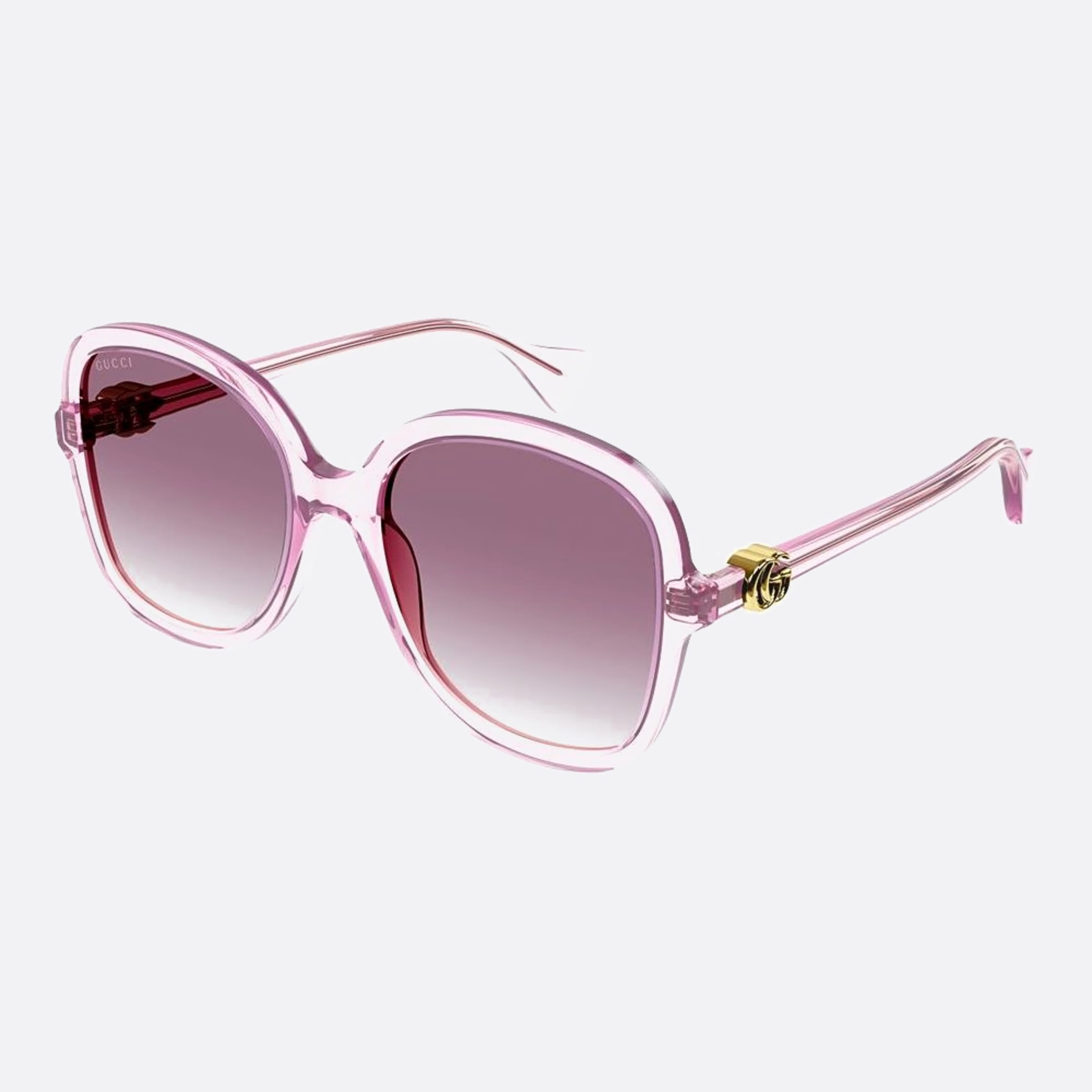 Gucci 56mm Vbh Pink Butterfly Woman Sunglasses - Side View