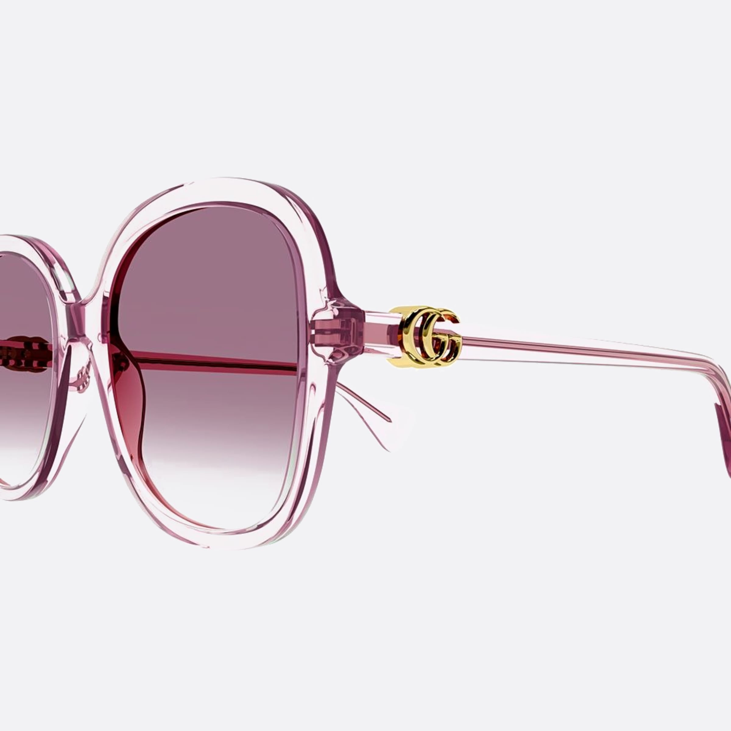 Gucci 56mm Vbh Pink Butterfly Woman Sunglasses - Detail View