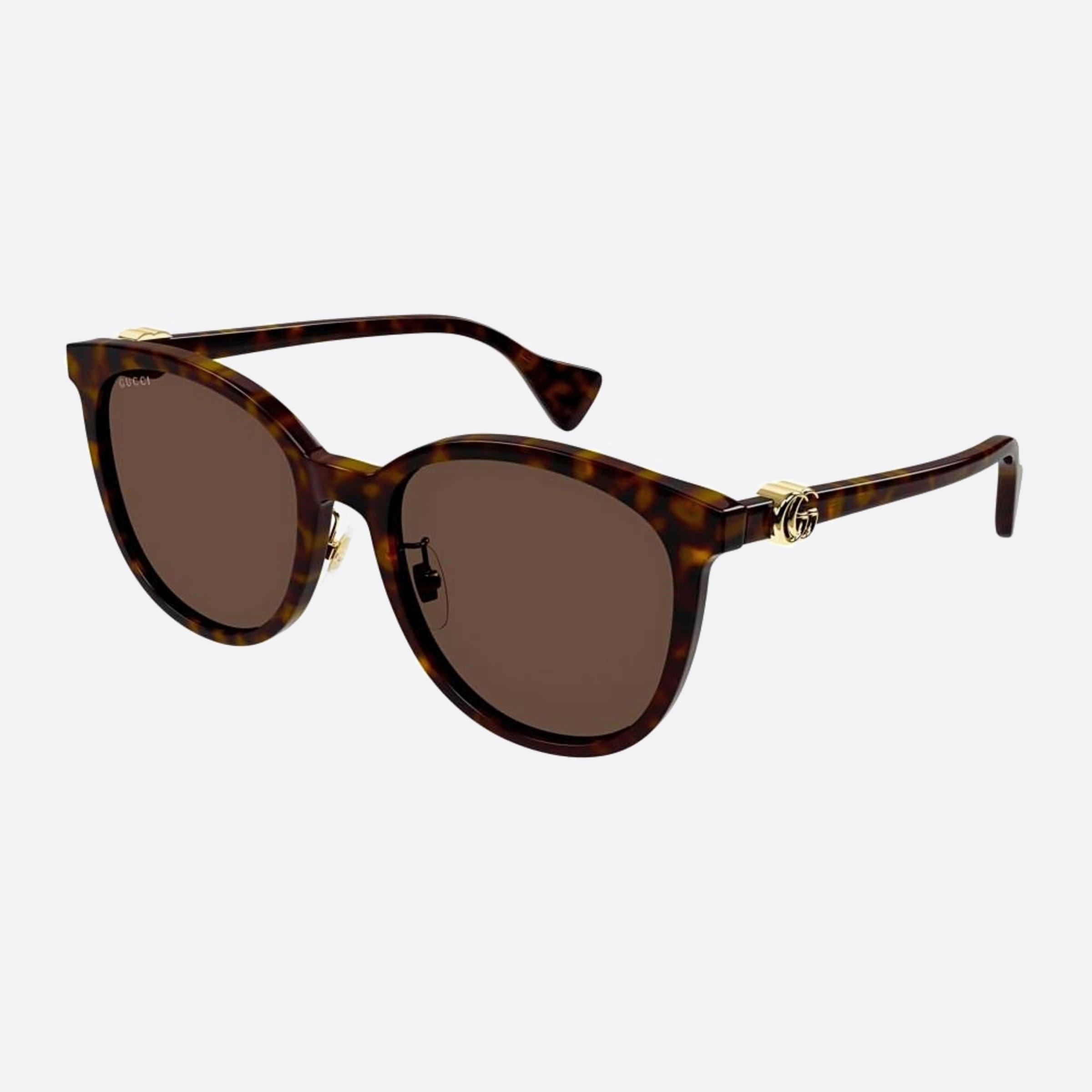 Gucci 56mm Gg1180sk Hjy Havana Cat Eye Woman Sunglasses - Side View