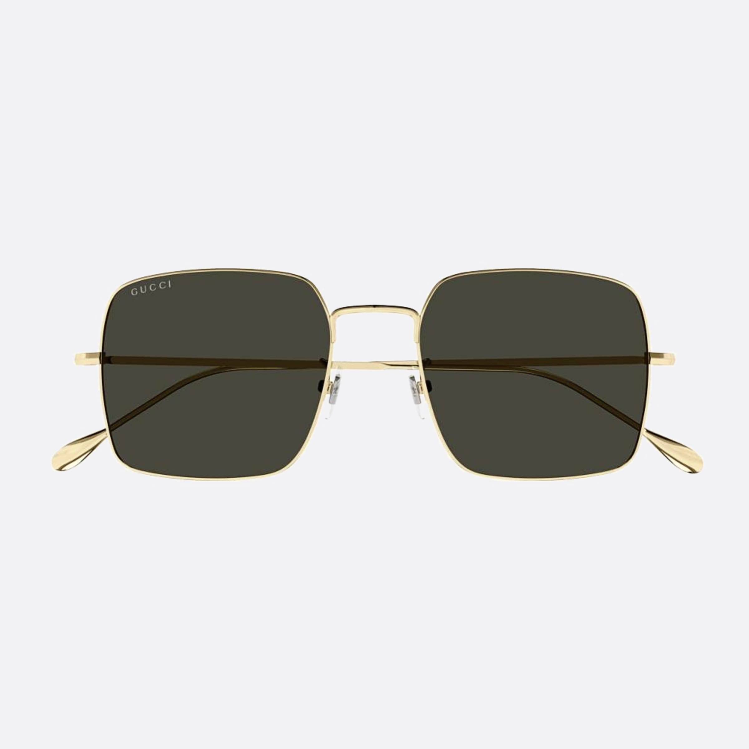 Gucci 54mm Gold Geometric Men Sunglasses - Main View