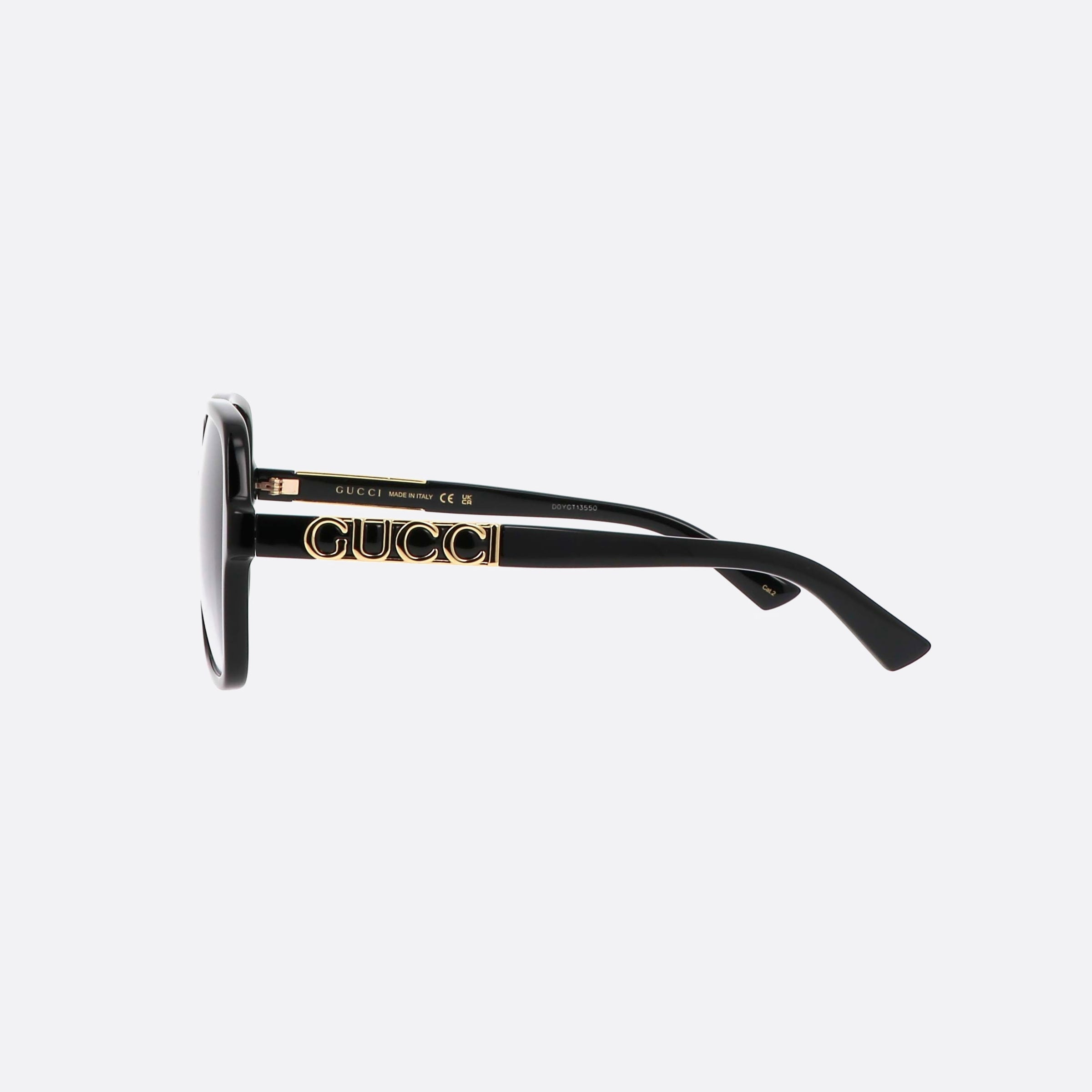 Gucci 58mm Black Butterfly Woman Sunglasses - Detail View