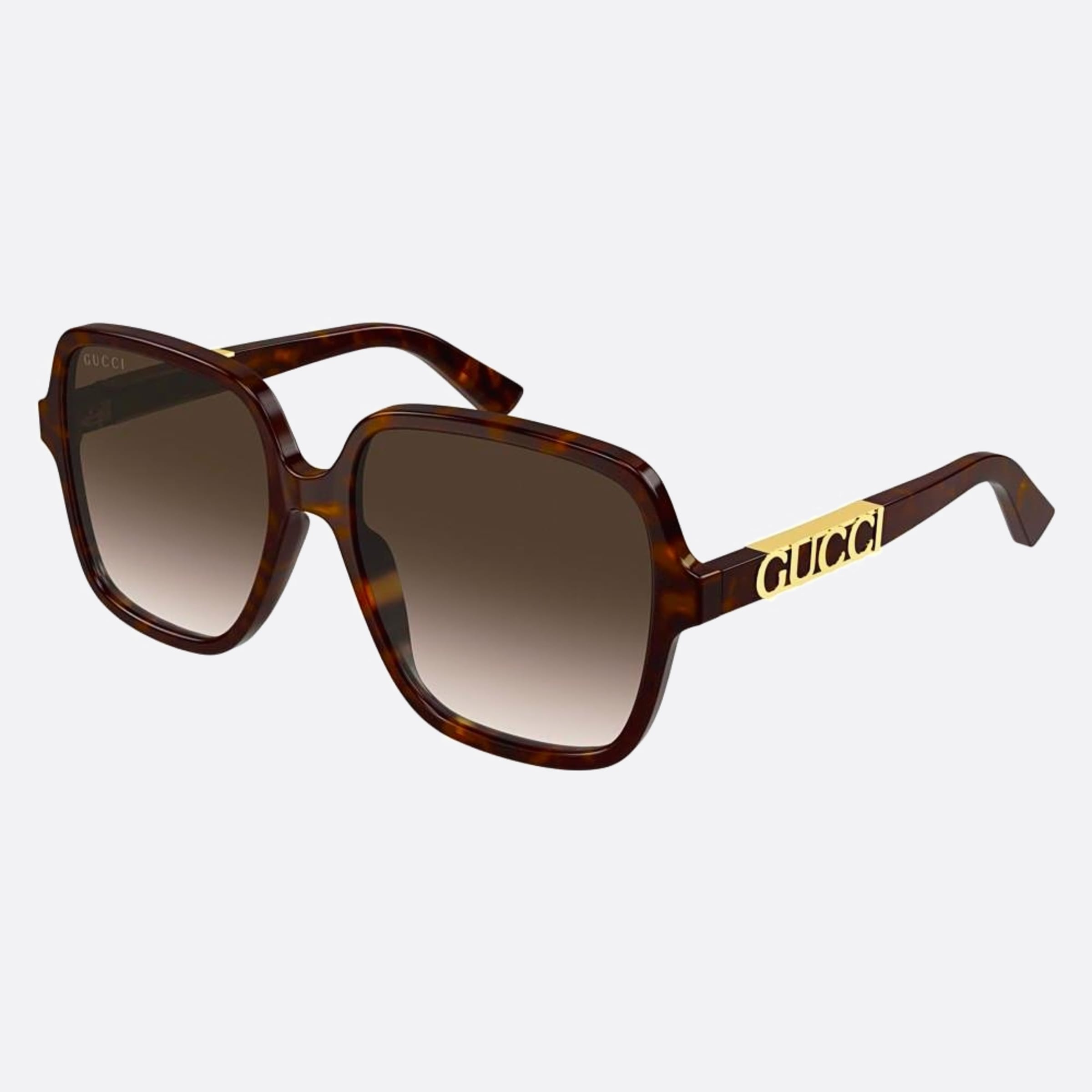 Gucci 59mm Gg1189sa Havana Geometric Women Sunglasses - Side View