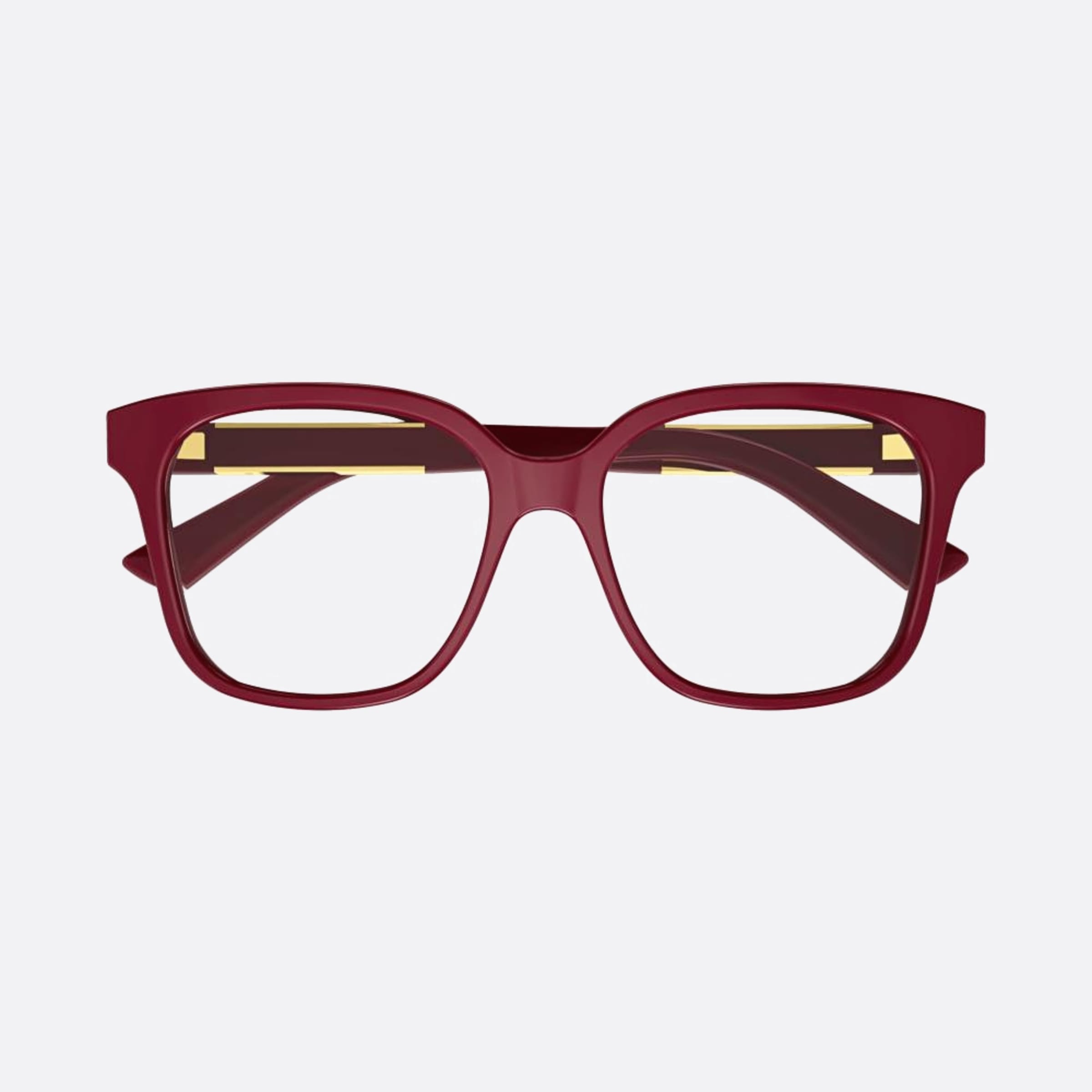 Gucci 53mm Red Geometric Women Eyeglasses - Main View