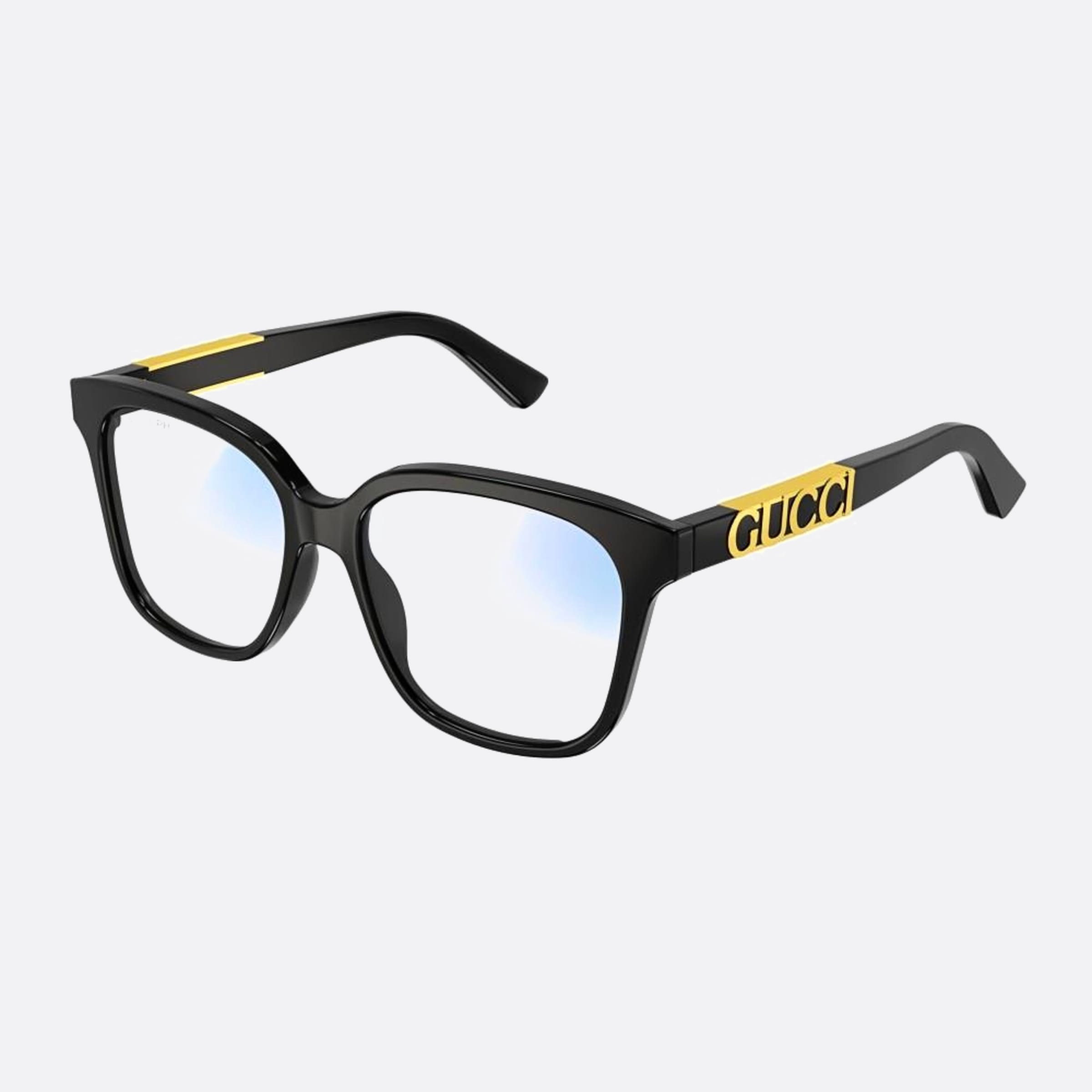 Gucci 53mm Der Black Geometric Photochromic Women Sunglasses - Side View
