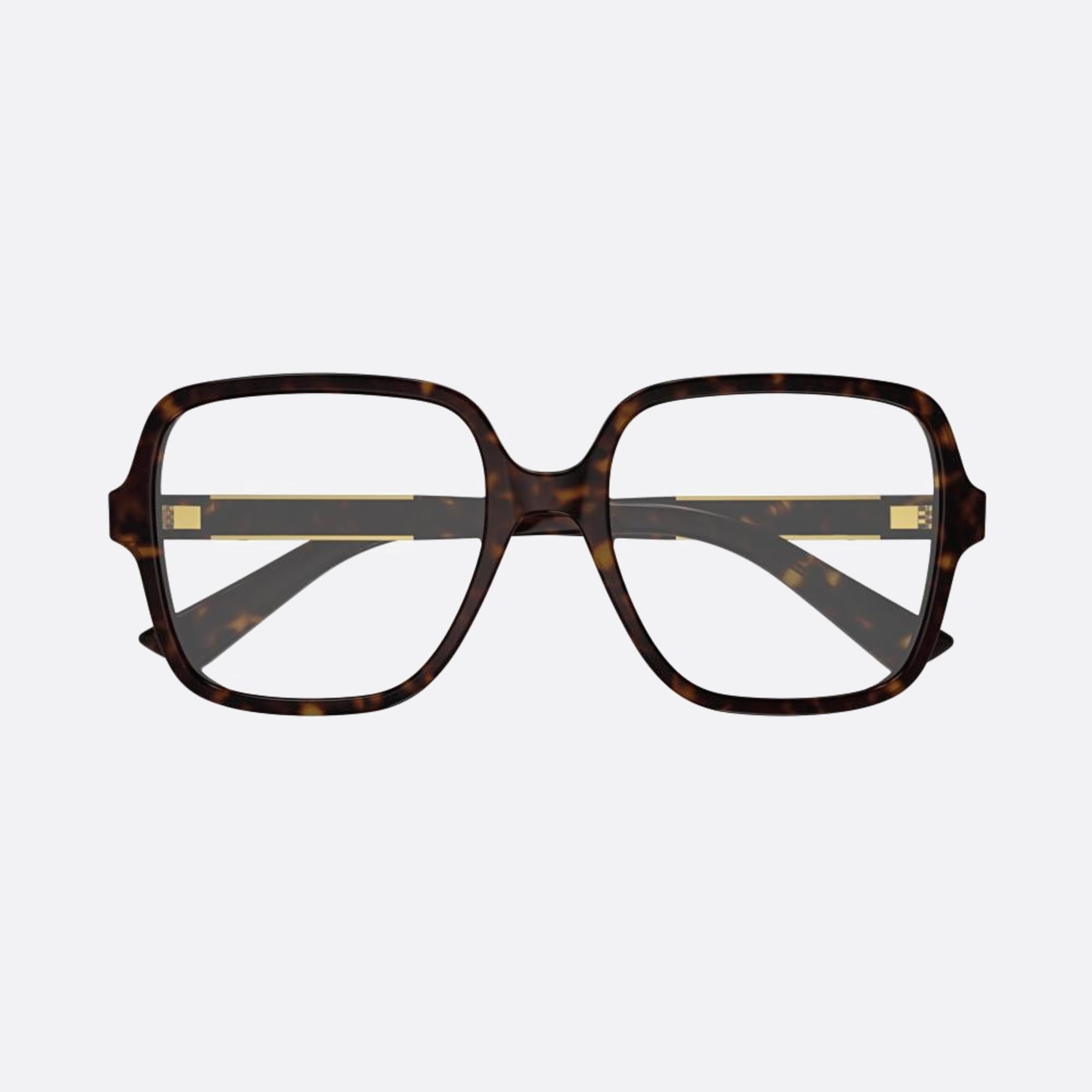 Gucci 56mm Havana Geometric Woman Eyeglasses - Main View