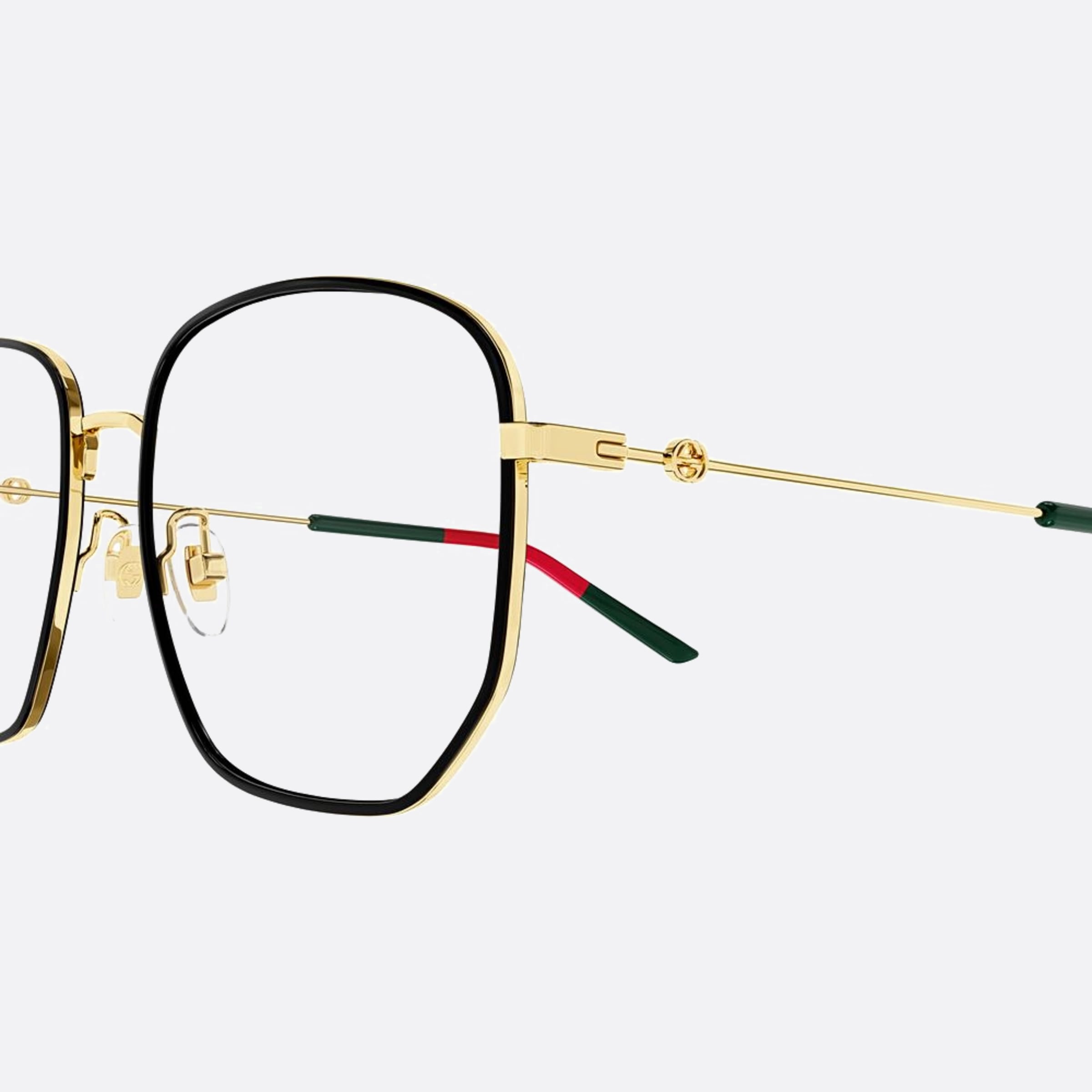 Gucci 56mm Gg1197oa Black Geometric Women Eyeglasses - Detail View