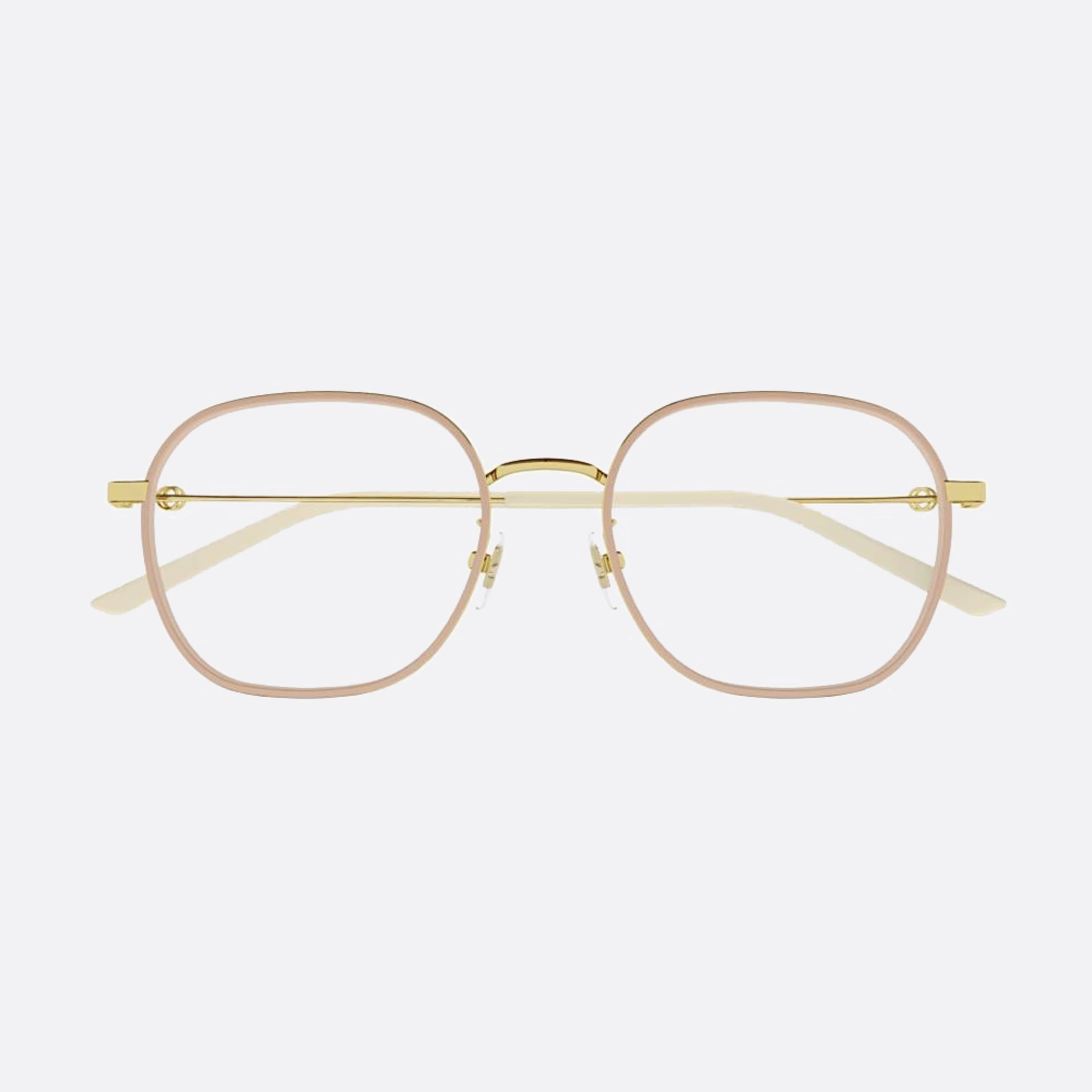 Gucci 53mm Gg1198oa Juk Pink Geometric Unisex Eyeglasses - Main View