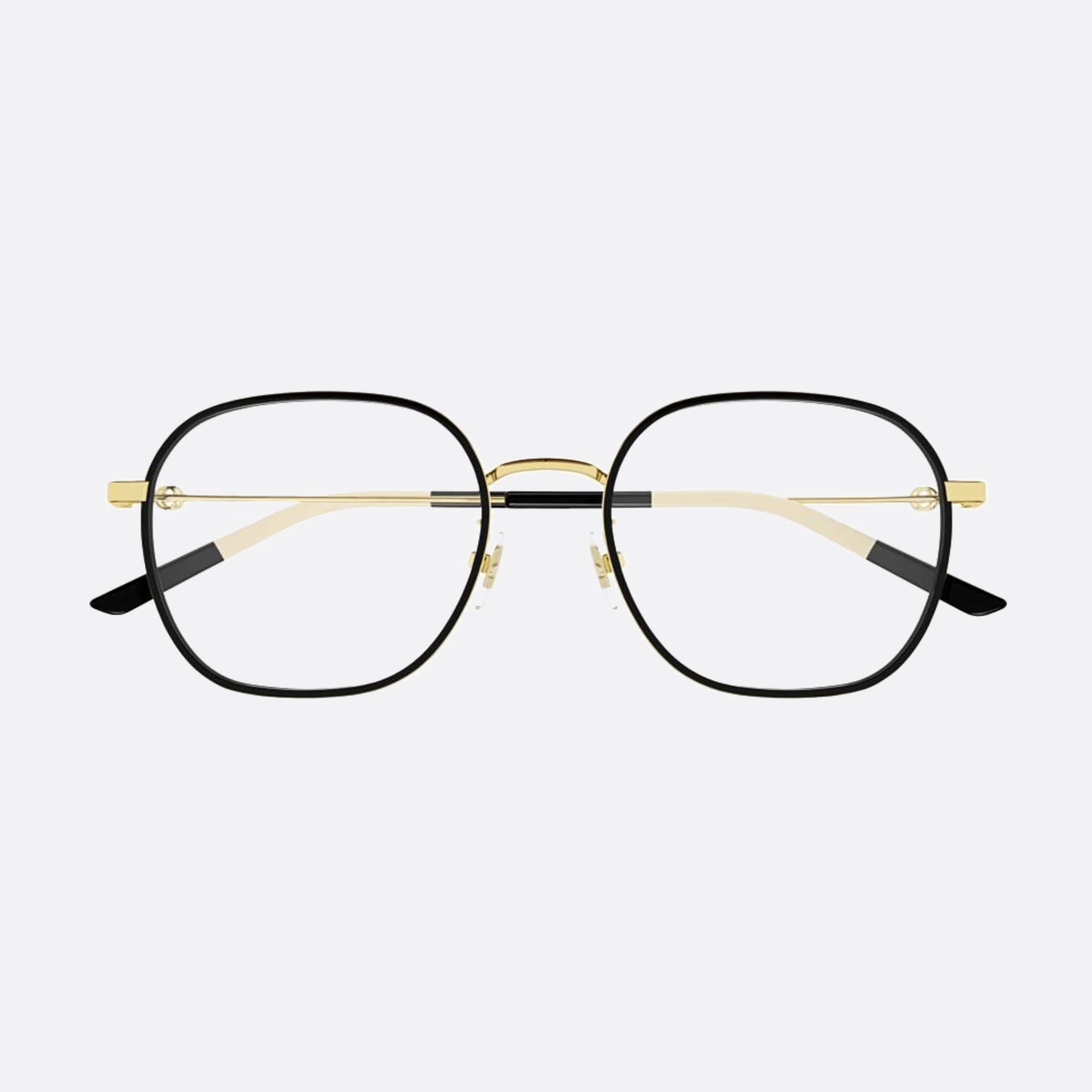 Gucci 53mm Gg1198oa Poi Black Geometric Unisex Eyeglasses - Main View