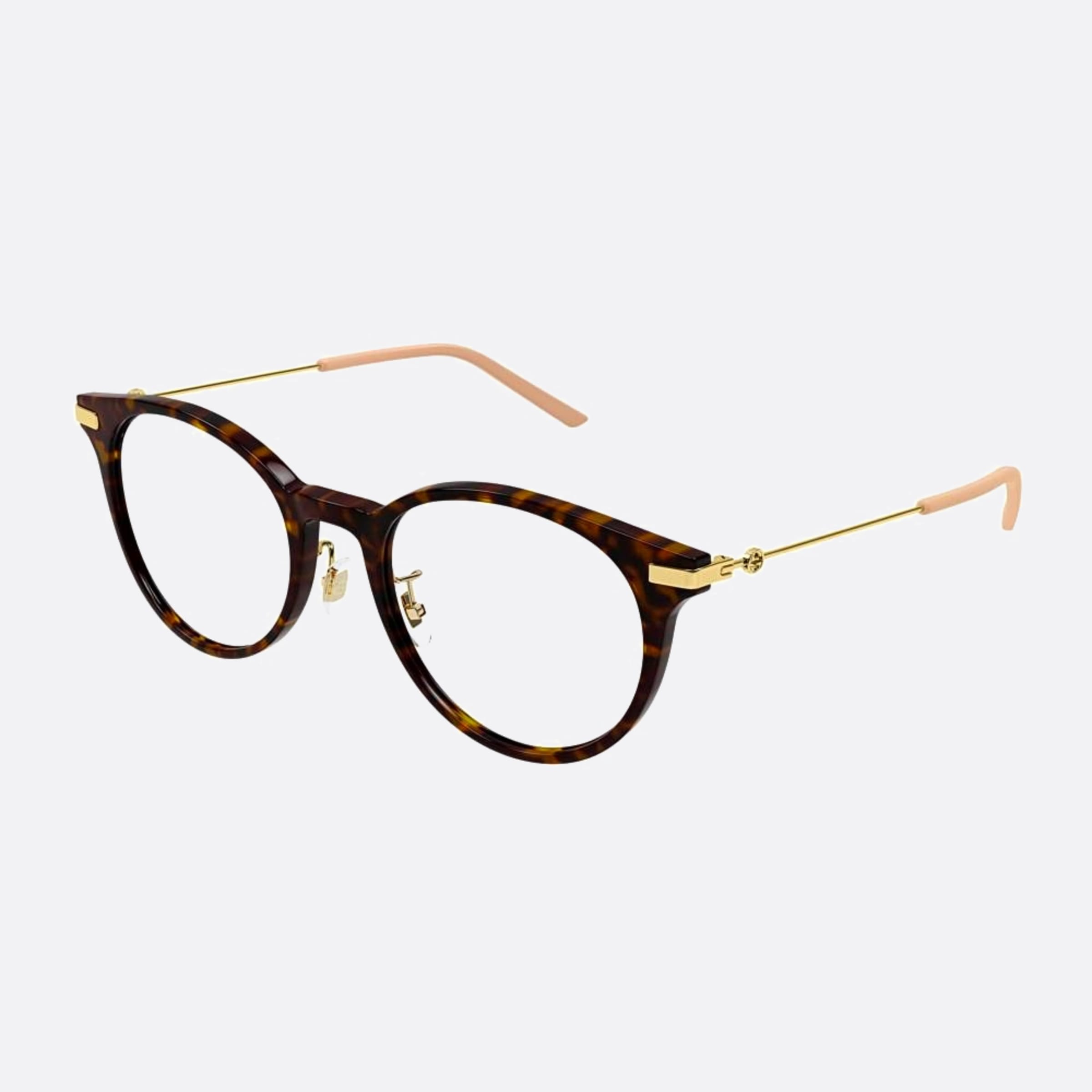 Gucci 51mm Gg1199oa Havana Cat Eye Woman Eyeglasses - Side View