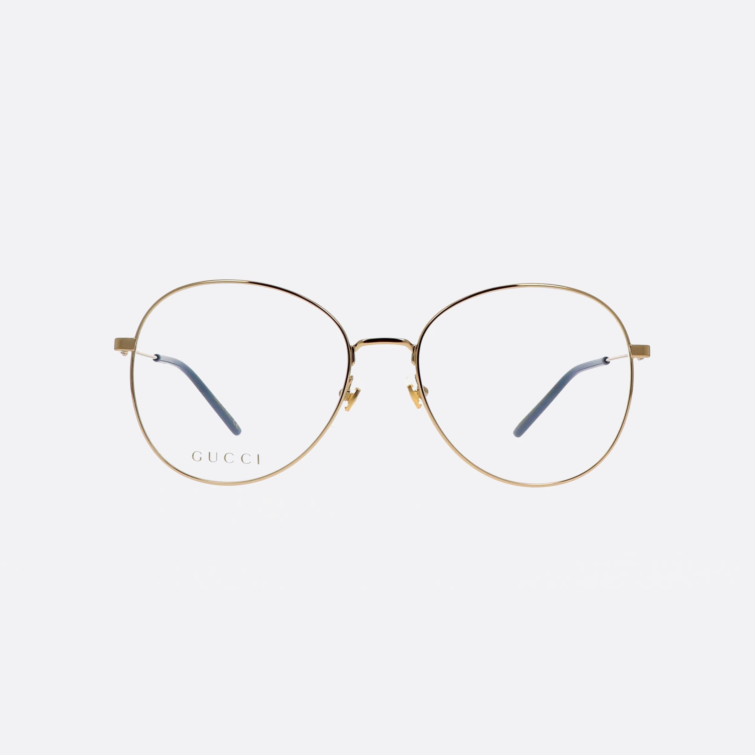 Gucci 57mm Gold Round Women Eyeglasses - Side View