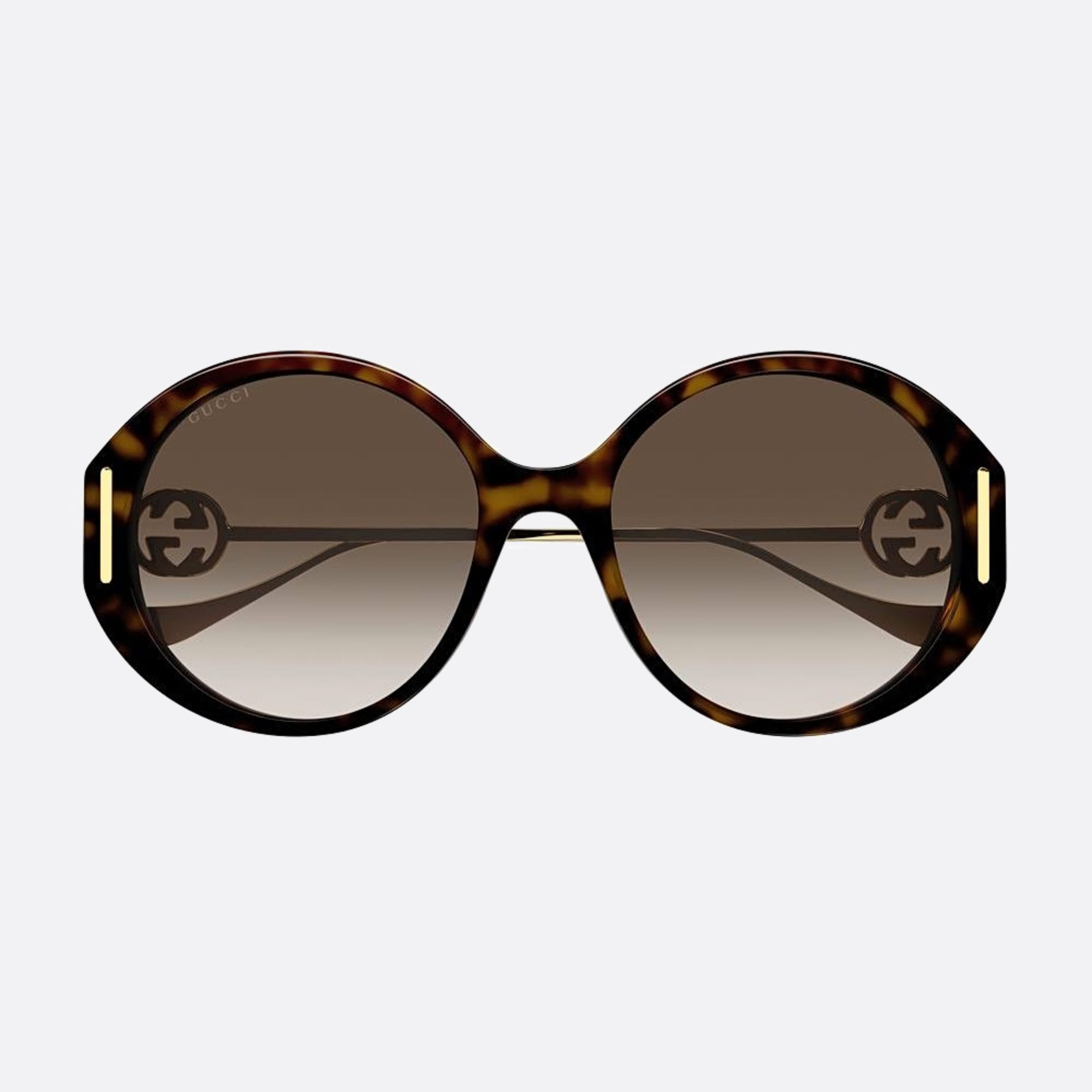 Gucci 57mm Havana Round Woman Sunglasses - Main View