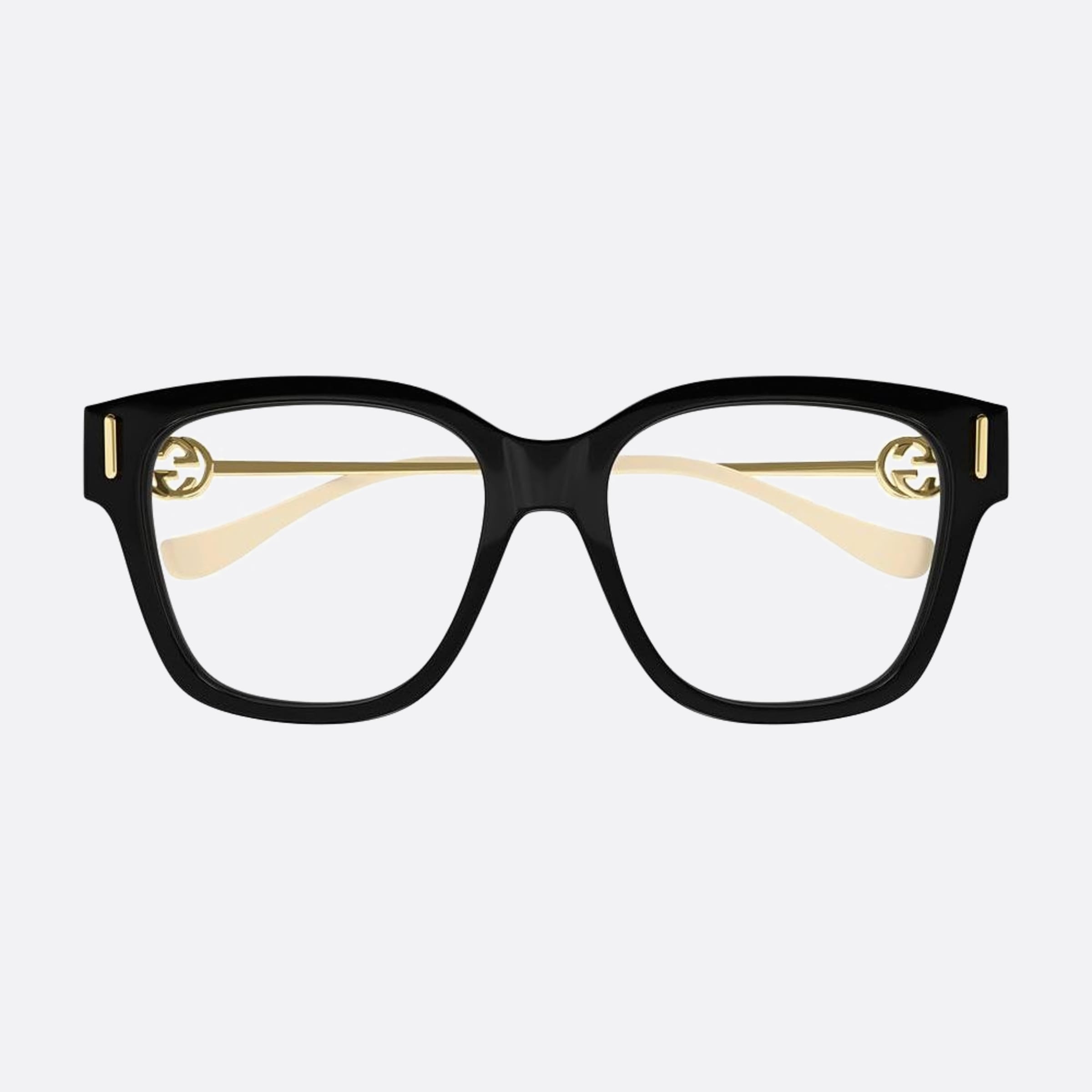 Gucci 55mm Black Geometric Woman Eyeglasses - Main View