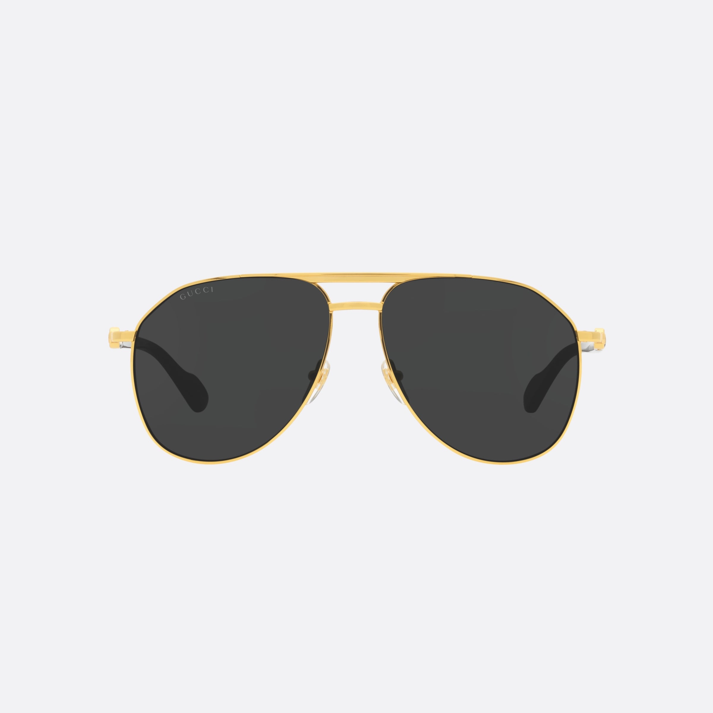 Gucci 59mm Gold Pilot Man Sunglasses - Side View