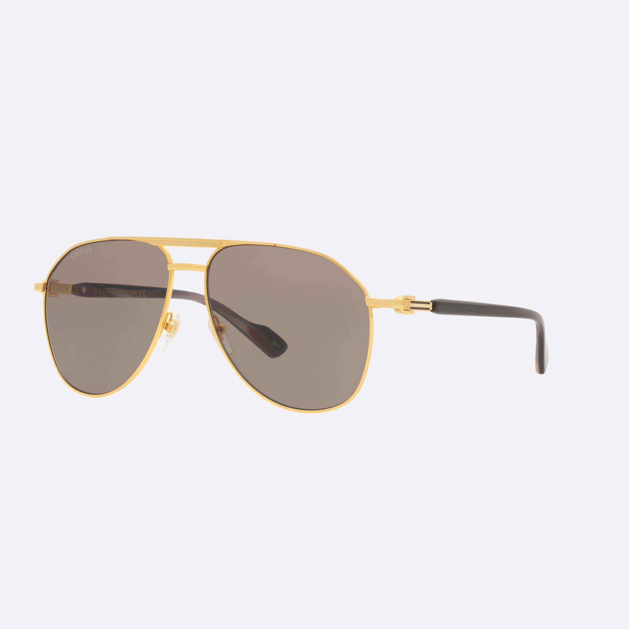 Gucci 59mm Acf Gold Pilot Man Sunglasses - Main View