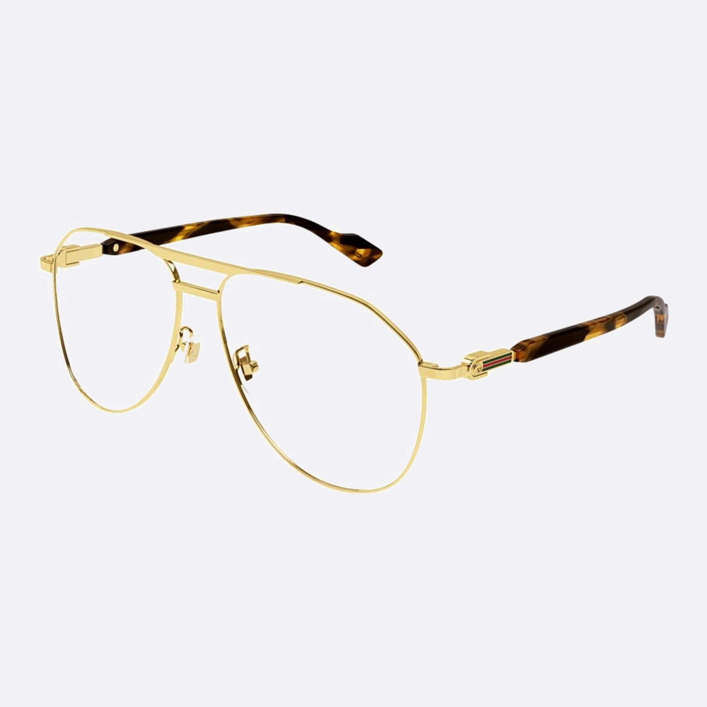 Gucci 59mm Gphb Gold Pilot Photochromic Man Sunglasses - Side View