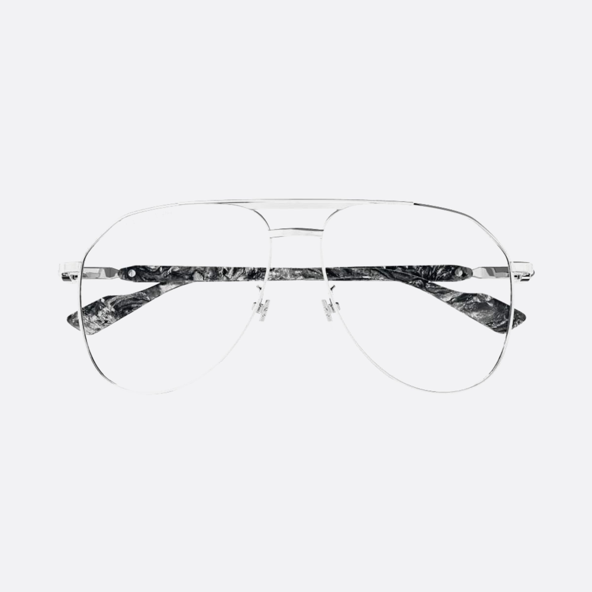 Gucci 59mm Sphb Silver Pilot Photochromic Man Sunglasses - Main View